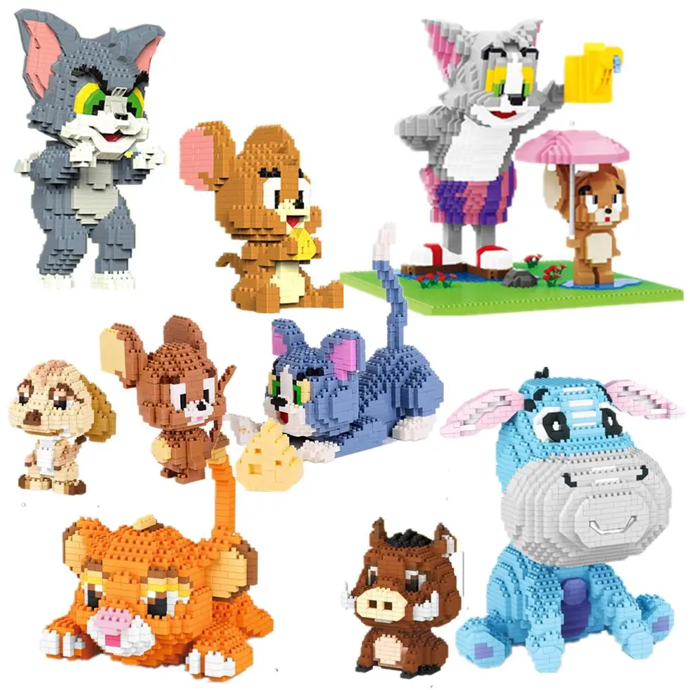 Funny Tom And Jerry Micro Building Blocks Cheese Cat and Mouse Assembly 3D Model Anime Mini Brick Figure Joy Toy Gift
Funny Tom And Jerry Micro Building Blocks Cheese Cat and Mouse Assembly 3D Model Anime Mini Brick Figure Joy Toy Gift
