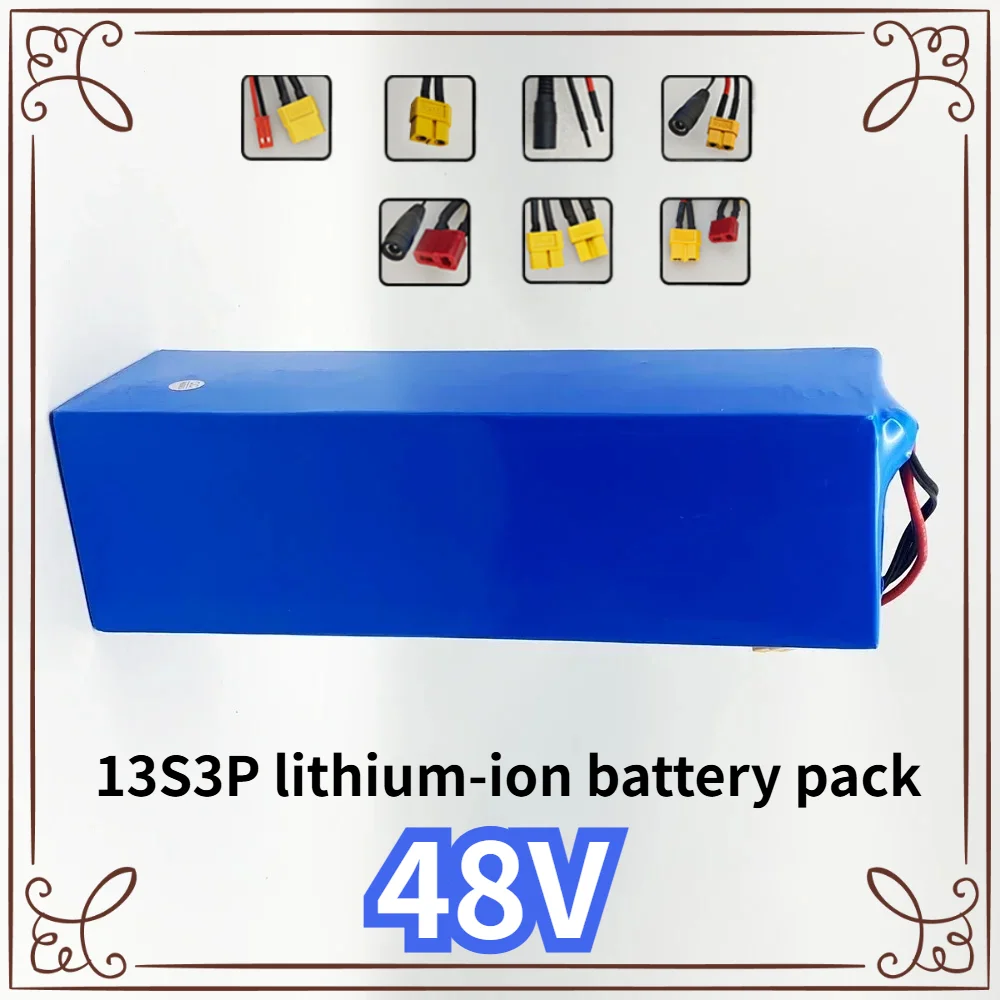 48V E-Bike Battery 13S3P 10.5Ah 18650 Rechargeable Lithium Pack for Electric Scooter Bicycle 1000W BMS + 54.6V Charger
48V E-Bike Battery 13S3P 10.5Ah 18650 Rechargeable Lithium Pack for Electric Scooter Bicycle 1000W BMS + 54.6V Charger