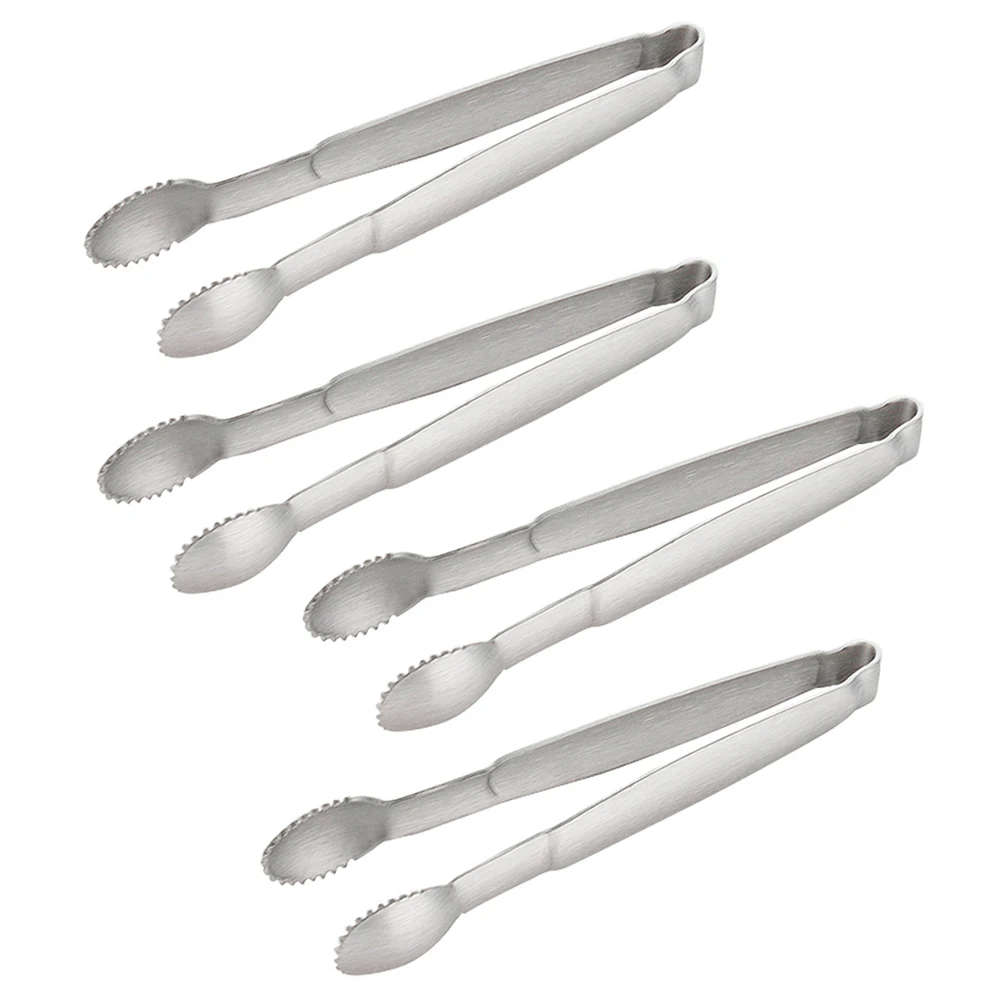 4 Pcs Stainless Steel Sugar Cube Clip Tongs for Tea Serving Utensils Cubes Mini Snack Grabber Toast
4 Pcs Stainless Steel Sugar Cube Clip Tongs for Tea Serving Utensils Cubes Mini Snack Grabber Toast