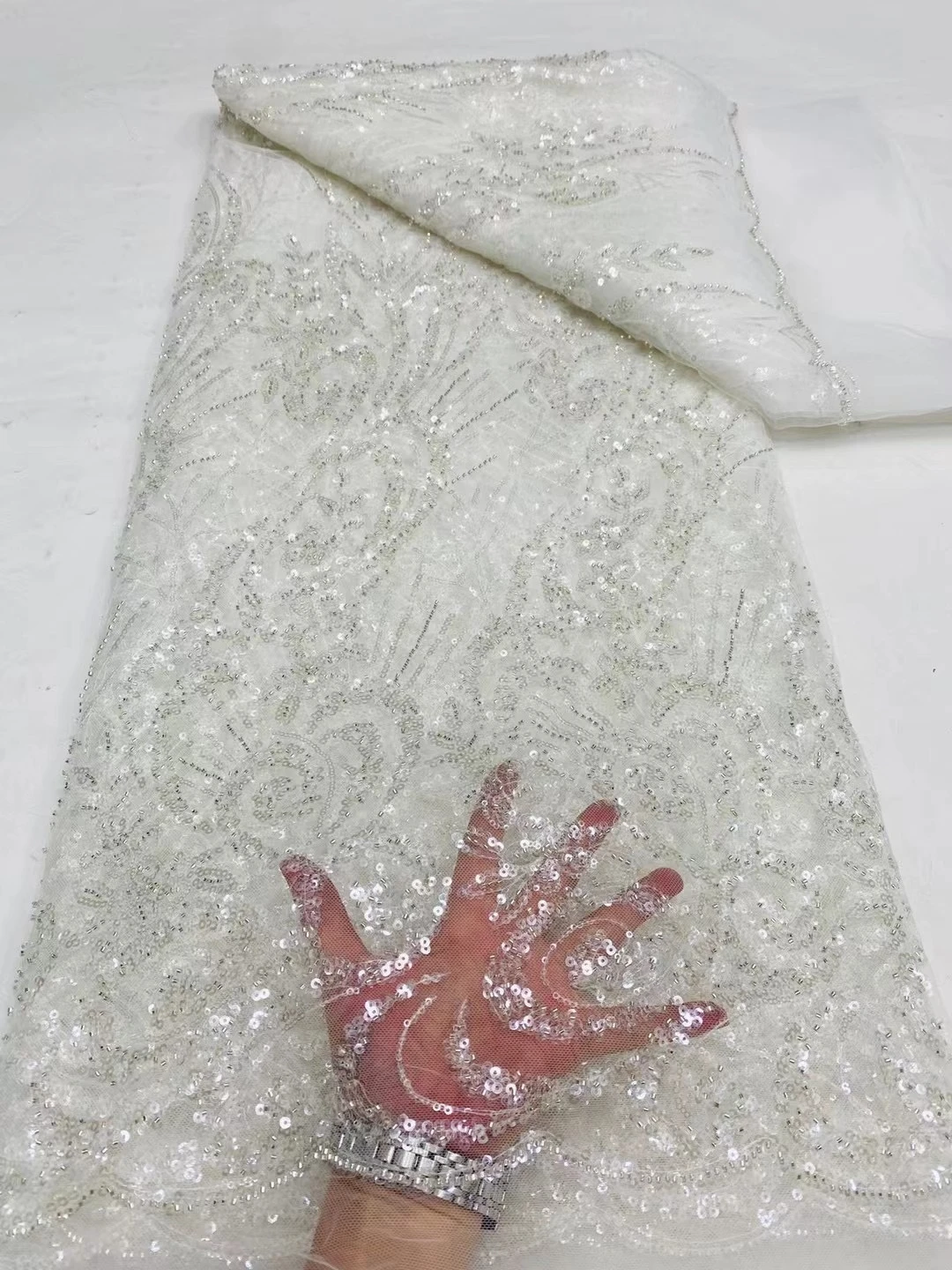 African Embroidery Lace Fabric,Cotton,Fabrics For Sewing By Meter,High Quality,Sequin,Water Soluble,Wedding Dress,Tulle,5 Yards
African Embroidery Lace Fabric,Cotton,Fabrics For Sewing By Meter,High Quality,Sequin,Water Soluble,Wedding Dress,Tulle,5 Yards