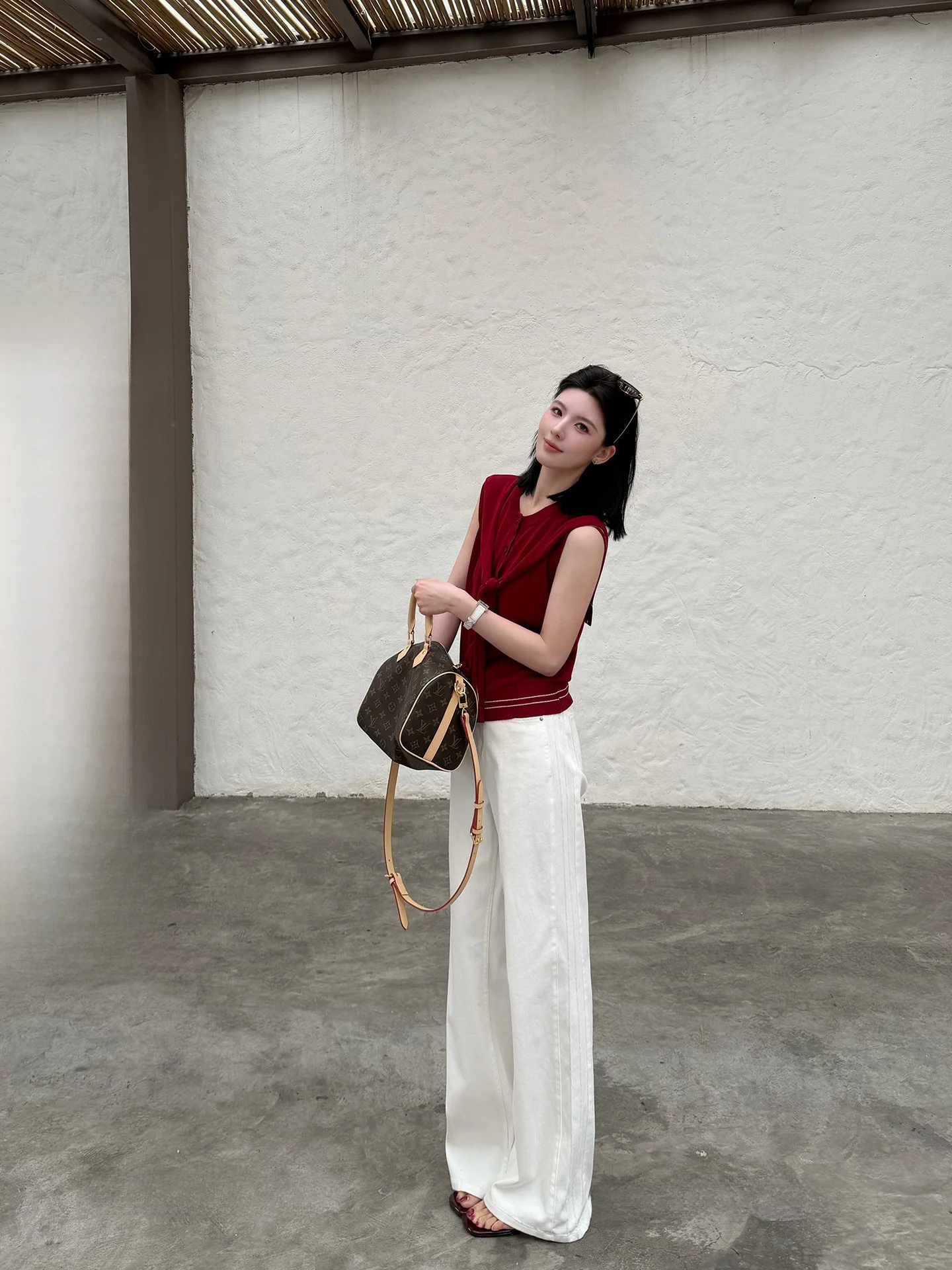 White Straight Leg Wide Leg Pants Women's Fashionable Versatile Pants Korean Style Natural Waist Cotton Blend Zipper Closure
White Straight Leg Wide Leg Pants Women's Fashionable Versatile Pants Korean Style Natural Waist Cotton Blend Zipper Closure