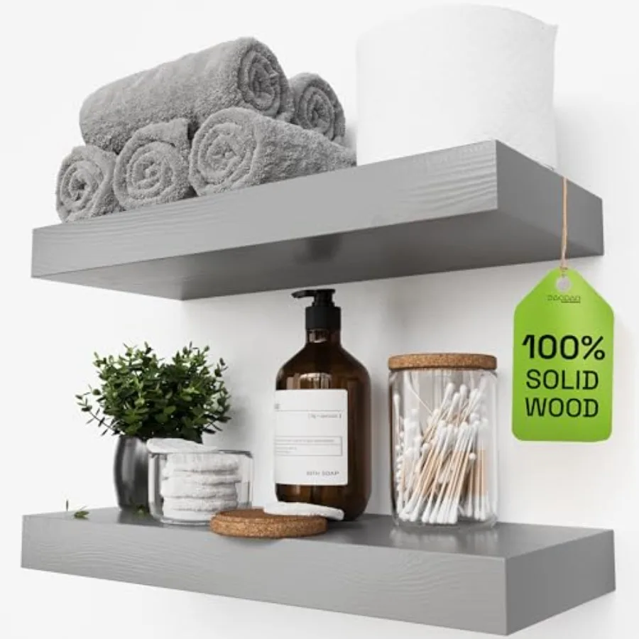 Wood Floating Shelves for Wall - Rustic Shelf - Bathroom Shelves - Solid Wood Shelves for Wall for Bedroom Kitchen Living Room
Wood Floating Shelves for Wall - Rustic Shelf - Bathroom Shelves - Solid Wood Shelves for Wall for Bedroom Kitchen Living Room