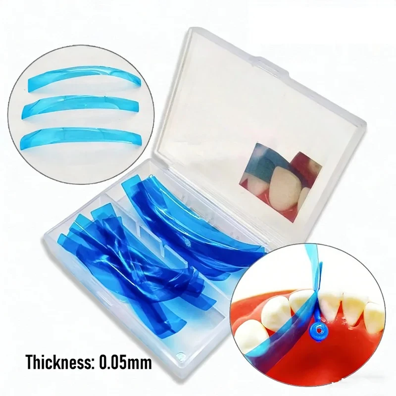 15 шт./кор., формовочный лист из смолы для передних зубов, 0,05 мм, матричная лента для восстановления стоматологической смолы, прозрачный радиальный формовочный лист
15 шт./кор., формовочный лист из смолы для передних зубов, 0,05 мм, матричная лента для восстановления стоматологической смолы, прозрачный радиальный формовочный лист