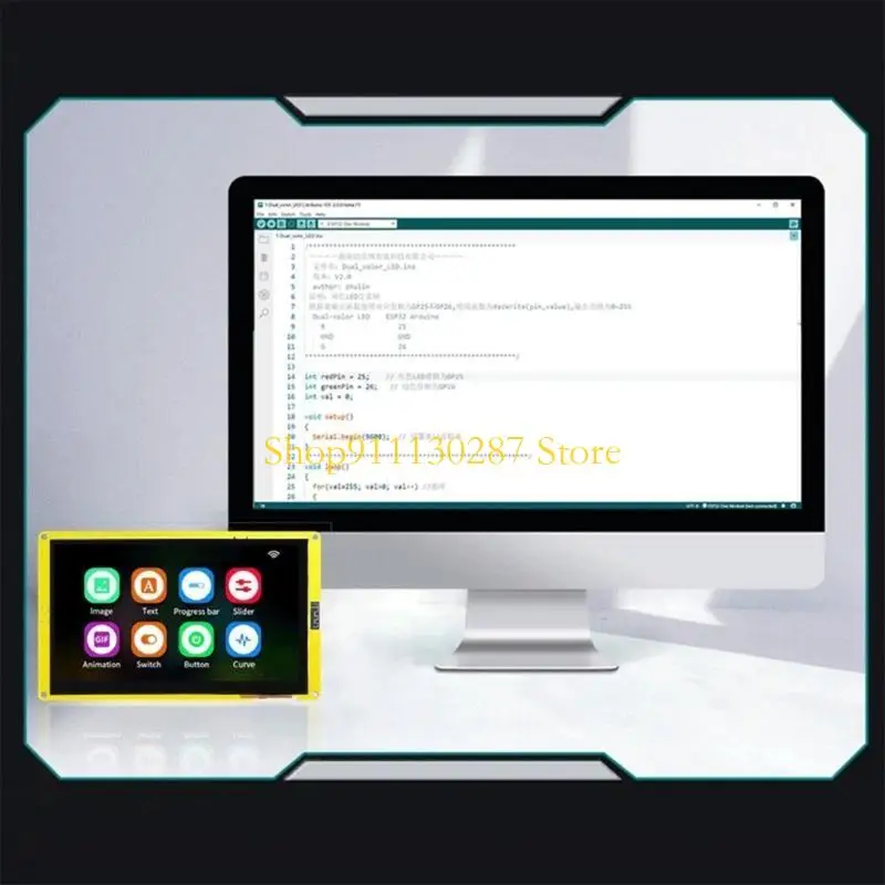J1HC ESP32-S3 Development Board Accessories With 7Inch Screen 800x480 TFT Module Wifi Bluetooth-compatible Display Screen
J1HC ESP32-S3 Development Board Accessories With 7Inch Screen 800x480 TFT Module Wifi Bluetooth-compatible Display Screen