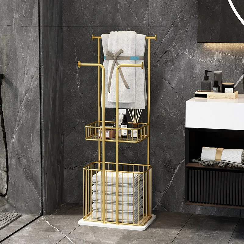 Light Luxury Bathroom Storage Shelf Modern Freestanding Towel Rack Space-Saving Vanity Organizer Stand Bathroom Ladder Holder
Light Luxury Bathroom Storage Shelf Modern Freestanding Towel Rack Space-Saving Vanity Organizer Stand Bathroom Ladder Holder