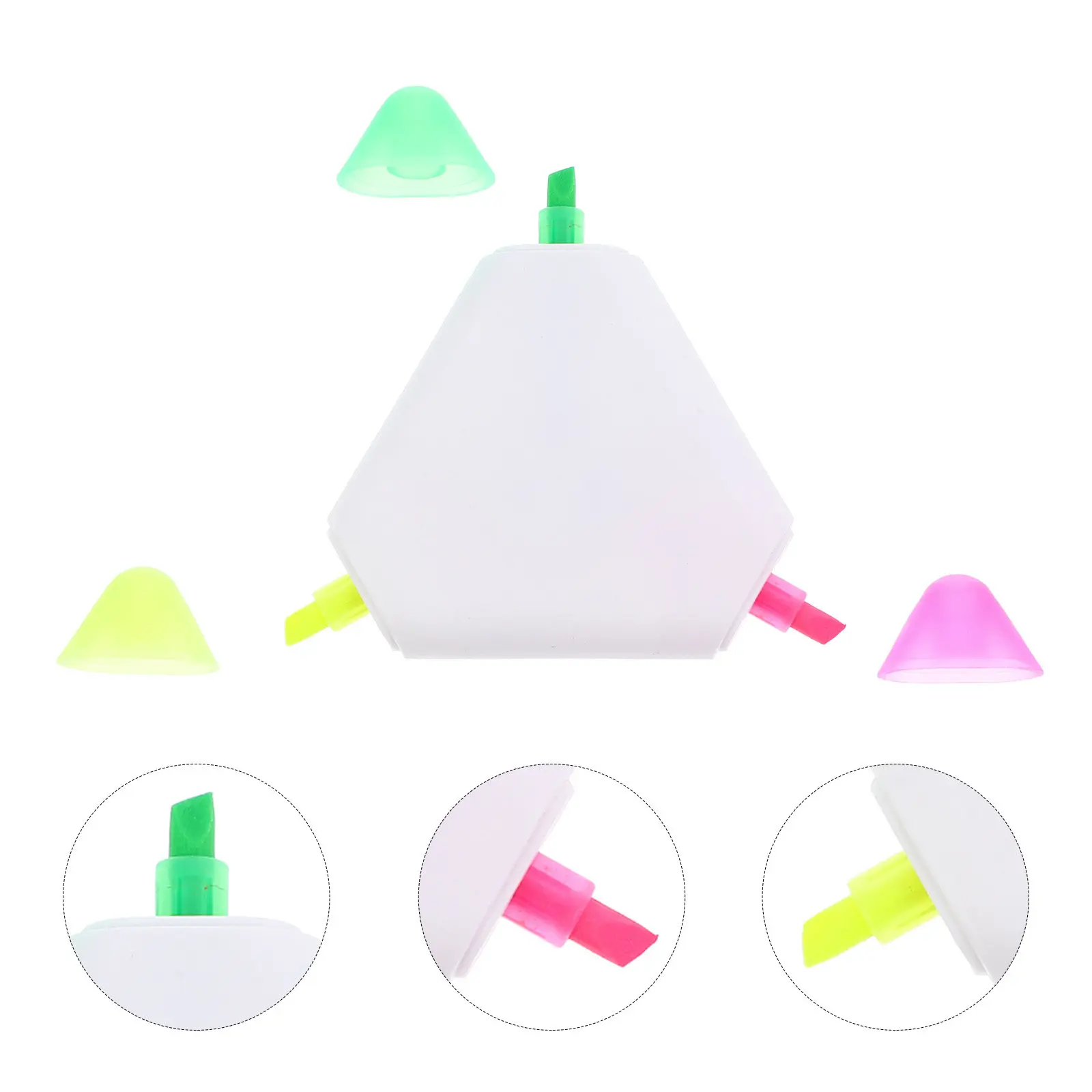 Triangle Fluorescent Pen Bright Vivid Colors Highlighter Flat Easy Hold for School Study Office Work Coloring
Triangle Fluorescent Pen Bright Vivid Colors Highlighter Flat Easy Hold for School Study Office Work Coloring