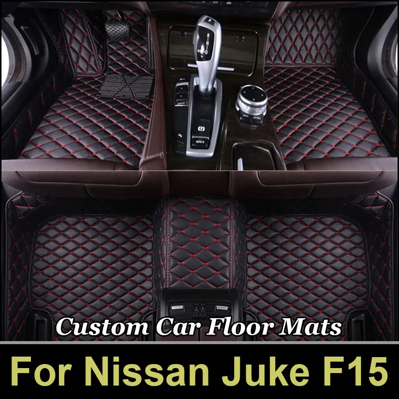 Автомобильный напольный коврик для Nissan Juke F15 2013 ~ 2016, коврик для защиты от грязи, уменьшающий трение, автомобильный коврик, полный комплект, водонепроницаемый напольный коврик, автомобильные аксессуары
Автомобильный напольный коврик для Nissan Juke F15 2013 ~ 2016, коврик для защиты от грязи, уменьшающий трение, автомобильный коврик, полный комплект, водонепроницаемый напольный коврик, автомобильные аксессуары