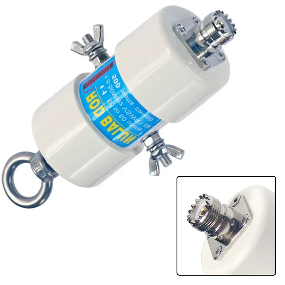 Universal 1:1 Voltage Balun 1.8-50MHz 500w Continuous Power Rating 160m-6m HF Balun 1:1 For Shortwave Antenna Balun 87*45mm
Universal 1:1 Voltage Balun 1.8-50MHz 500w Continuous Power Rating 160m-6m HF Balun 1:1 For Shortwave Antenna Balun 87*45mm