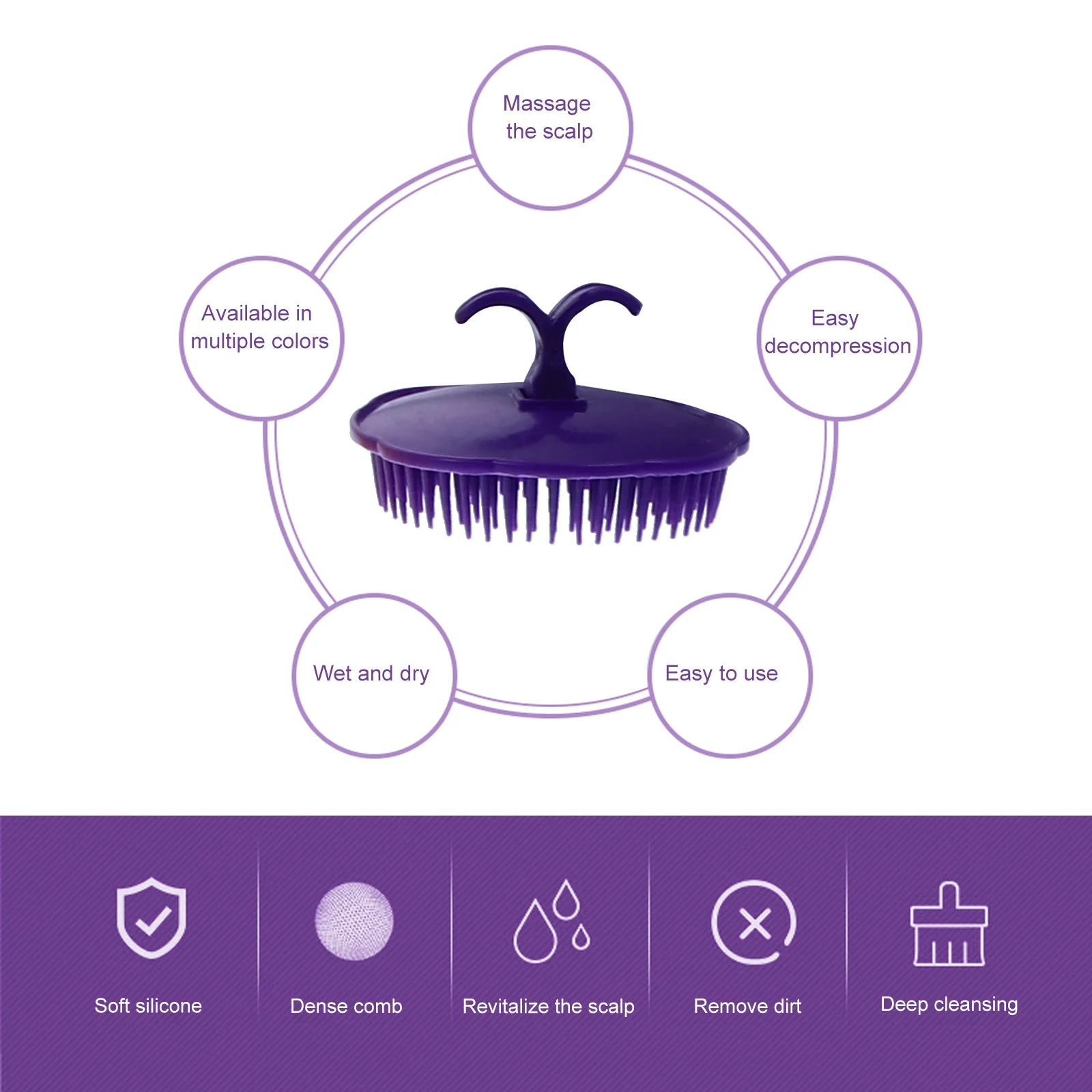 12Pcs Hair Scalp Brush Handheld Massage Comb Soft Gentle Ergonomic Design Lightweight Portable Cleaning
12Pcs Hair Scalp Brush Handheld Massage Comb Soft Gentle Ergonomic Design Lightweight Portable Cleaning