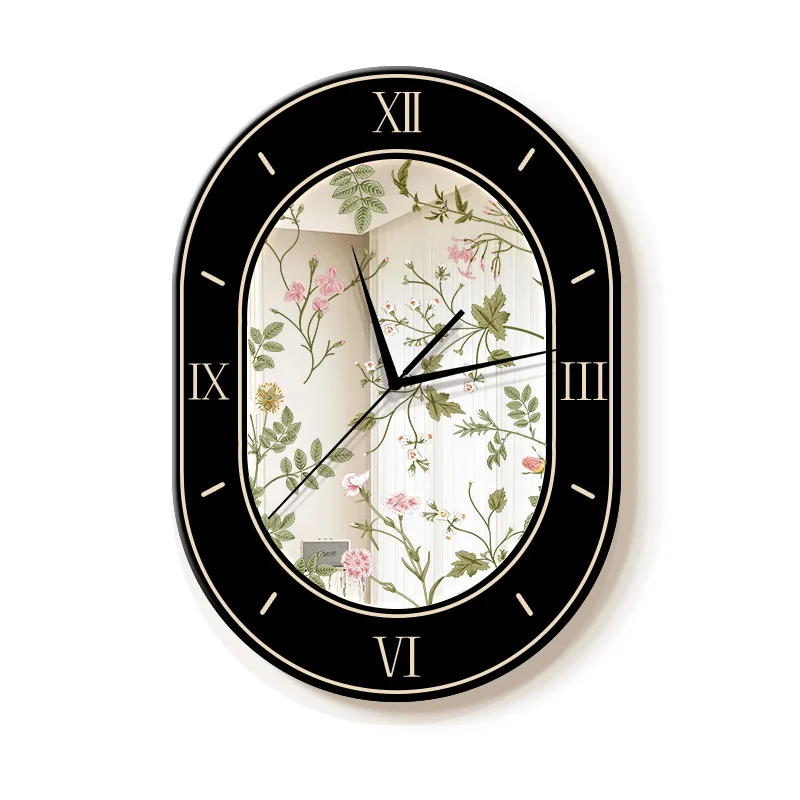 Medieval wall clock, retro living room home, wall-mounted clock restaurant high-end sense, silent clock mirror
Medieval wall clock, retro living room home, wall-mounted clock restaurant high-end sense, silent clock mirror