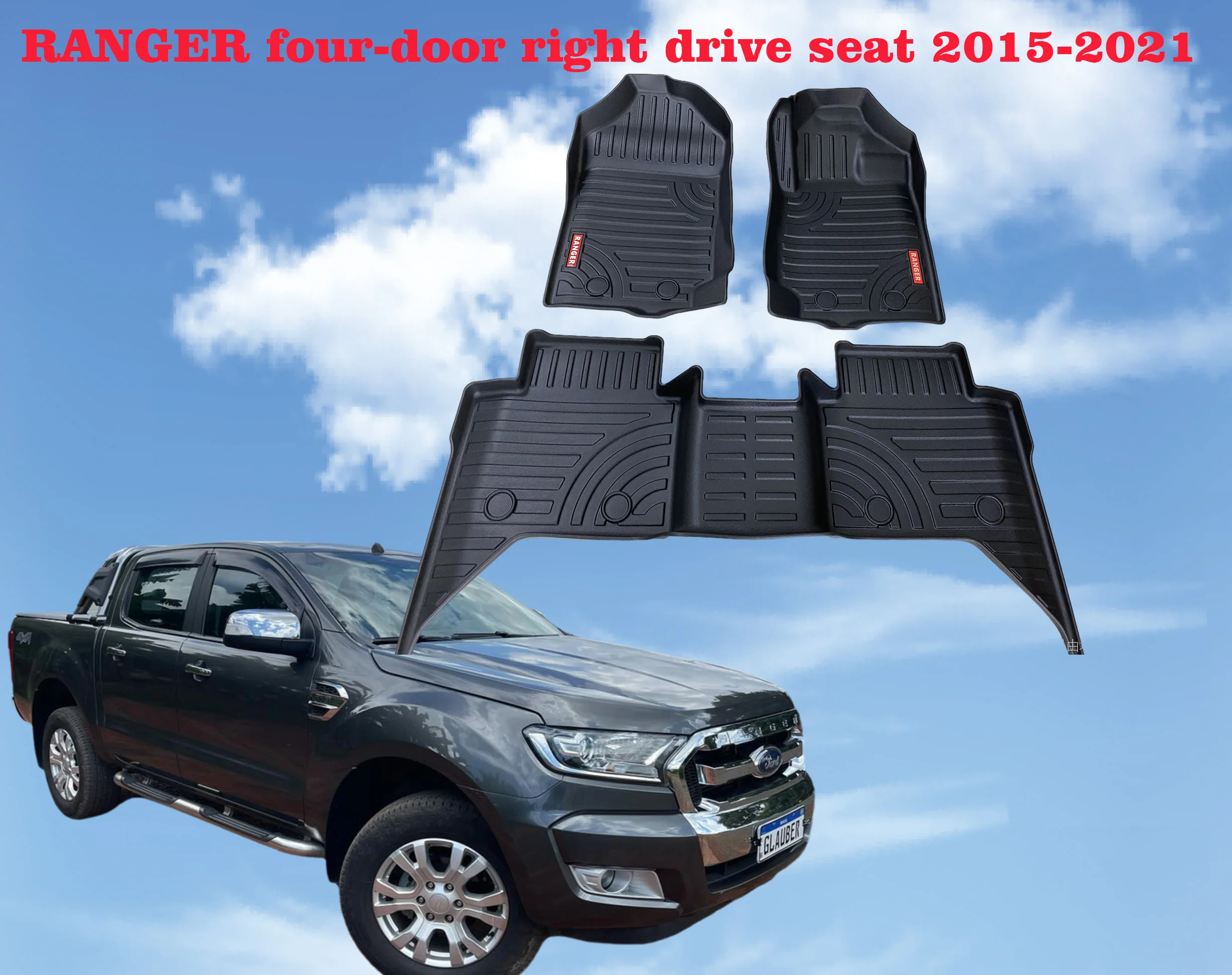 Ford RAGNER four-door right drive seat TPE floor mat T7/T8 special floor mat for 2015-2021RANGER floor mat
Ford RAGNER four-door right drive seat TPE floor mat T7/T8 special floor mat for 2015-2021RANGER floor mat
