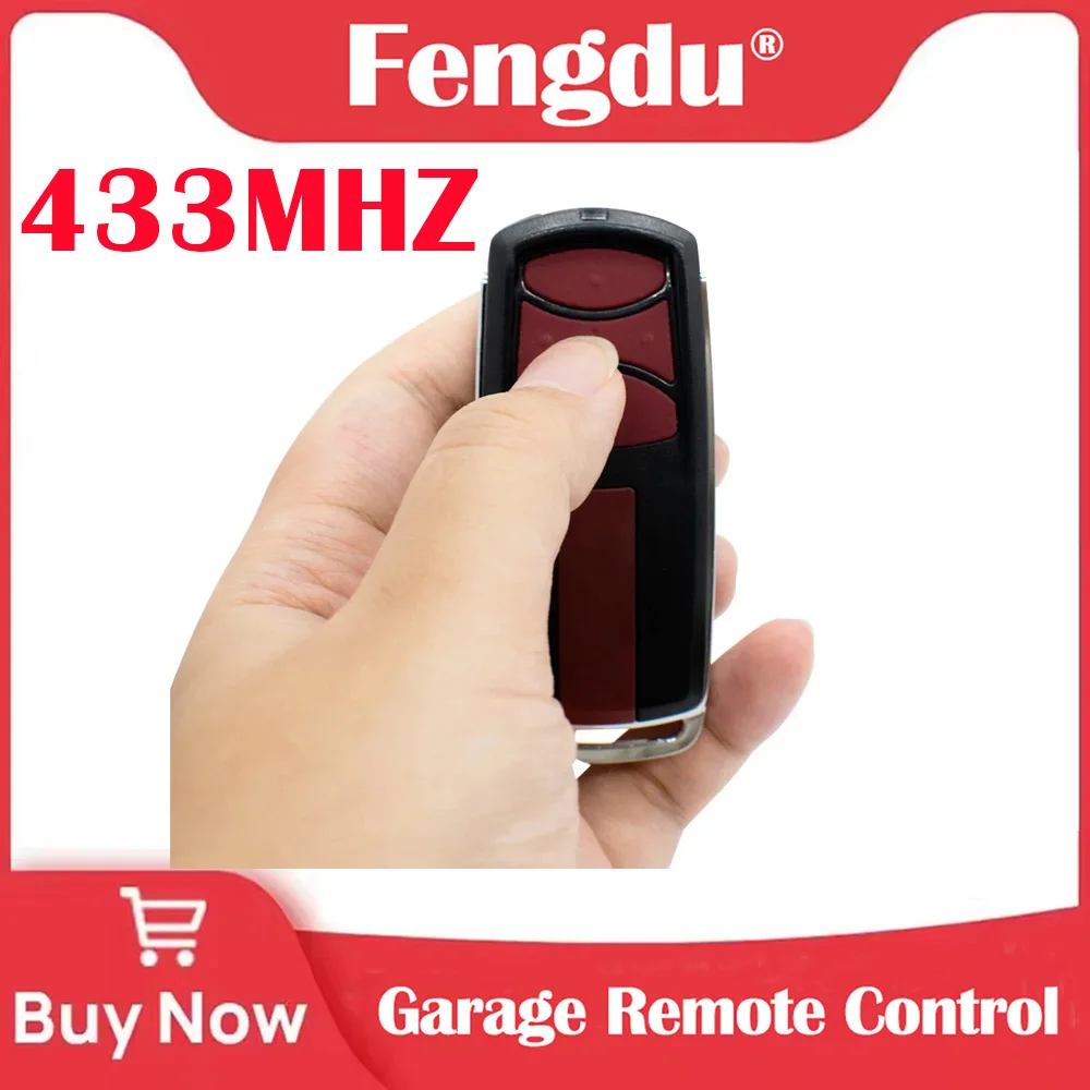 Wireless Garage Remote Control Transmitter Keychain Rolling Code 433.30MHz 433.92MHz 434.54MHz ME960LM