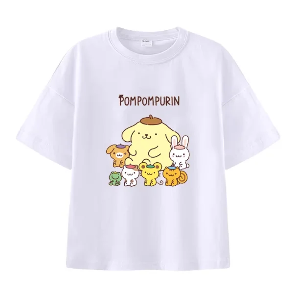 MINISO Sanrio Pom Pom Purin and Friends Printed T-shirt Short-sleeve Women Men Couple Casual Loose Versatile Hot-selling Tees
MINISO Sanrio Pom Pom Purin and Friends Printed T-shirt Short-sleeve Women Men Couple Casual Loose Versatile Hot-selling Tees