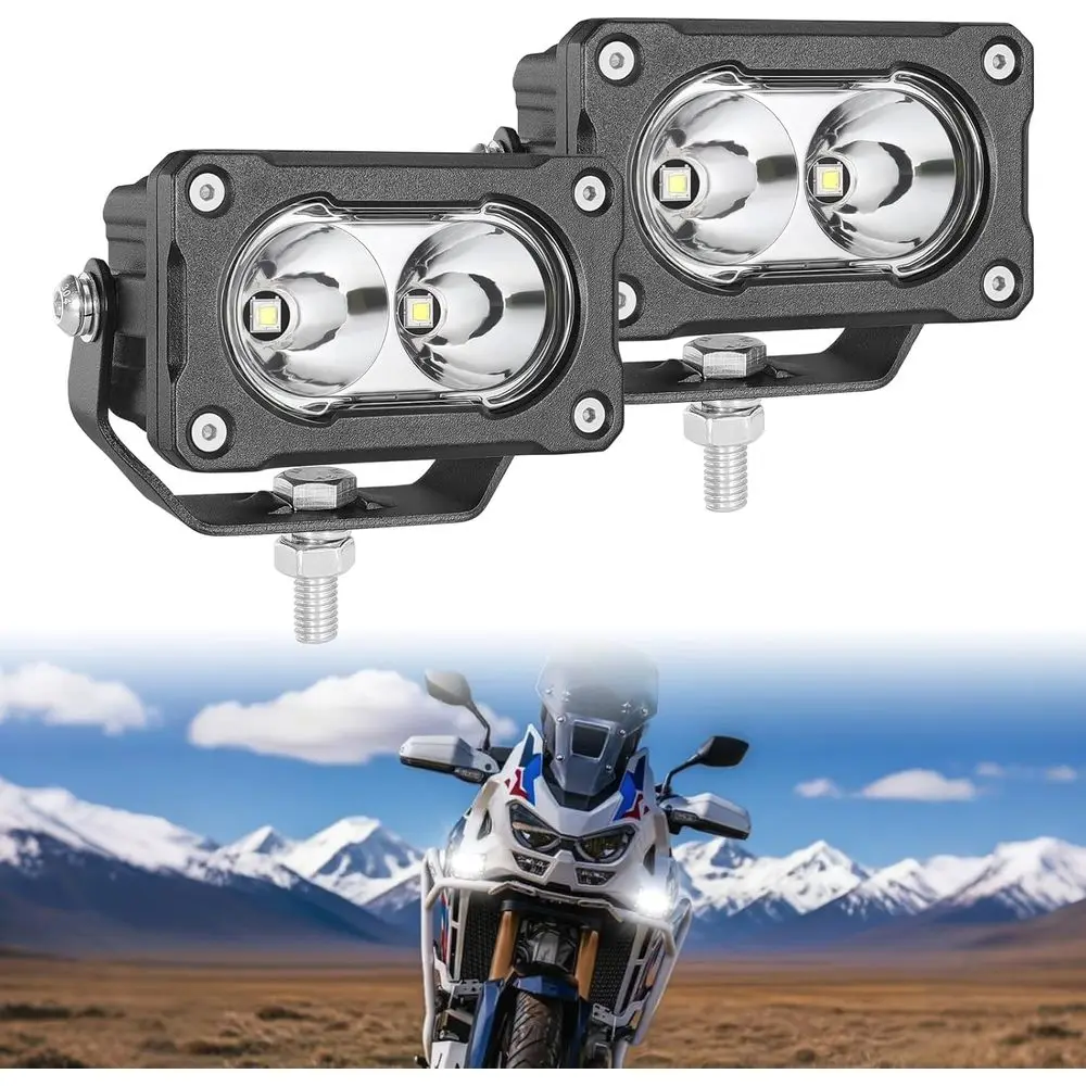 Pair of 40W 3 LED Driving Lights for Off-Road, Small Spot Lights, Fog Lights, and Reverse Lights - Suitable for Trucks, Motorcyc
Pair of 40W 3 LED Driving Lights for Off-Road, Small Spot Lights, Fog Lights, and Reverse Lights - Suitable for Trucks, Motorcyc