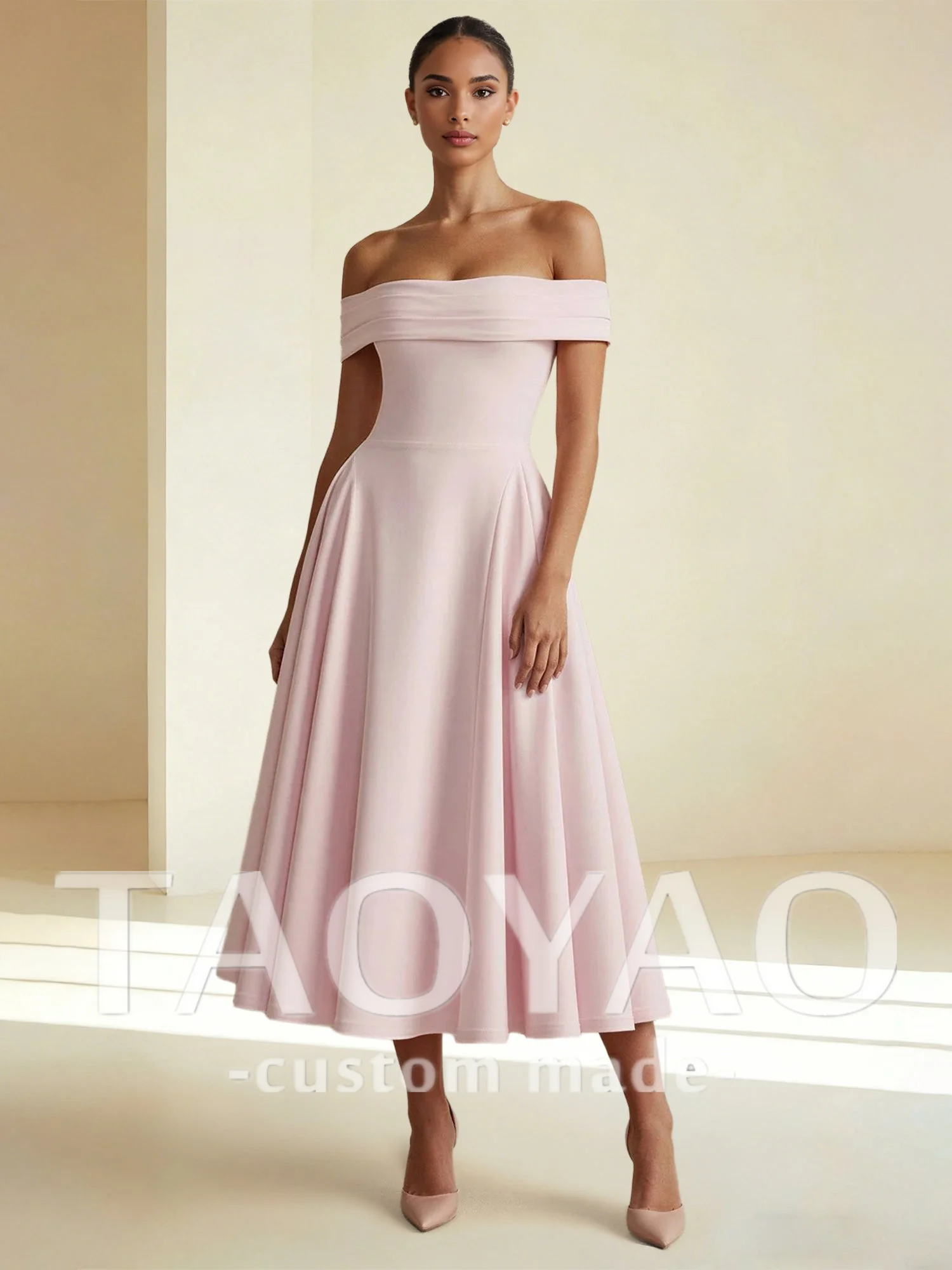 Customized Pink A Line Boat-Neck Prom Dresses Off Shoulder Pleats A-Line 2026 Long Dresses For Women Backless Robe De Soriee
Customized Pink A Line Boat-Neck Prom Dresses Off Shoulder Pleats A-Line 2026 Long Dresses For Women Backless Robe De Soriee