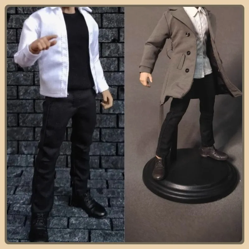 1/12 весы, модная белая рубашка-солдат, брюки для отдыха, модель одежды для 6-дюймовых фигурок, украшение для куклы, сделай сам 
1/12 весы, модная белая рубашка-солдат, брюки для отдыха, модель одежды для 6-дюймовых фигурок, украшение для куклы, сделай сам