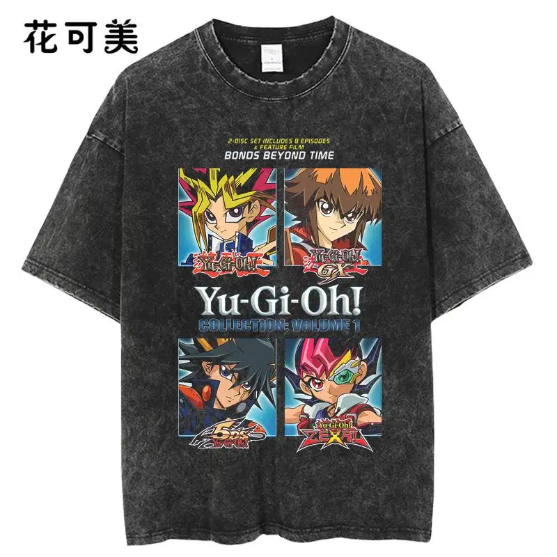 Popular Japanese Anime Game Wang Shui Wash Old Vintage Short-sleeved T-shirt Pure Cotton Yu-Gi-Oh! Duel Monsters GameKing
Popular Japanese Anime Game Wang Shui Wash Old Vintage Short-sleeved T-shirt Pure Cotton Yu-Gi-Oh! Duel Monsters GameKing