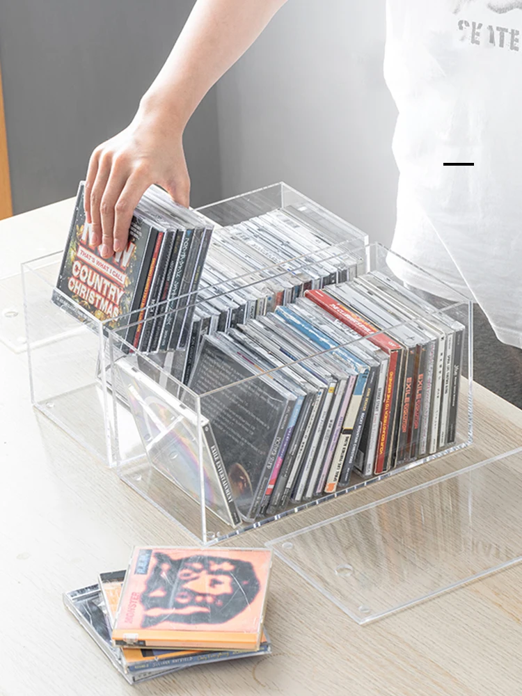 Acrylic CD Storage Box with Lid, Household DVD Storage Disc Box, Comic Album Organizer Box for DVDs, CDs, Video Games,Books
Acrylic CD Storage Box with Lid, Household DVD Storage Disc Box, Comic Album Organizer Box for DVDs, CDs, Video Games,Books
