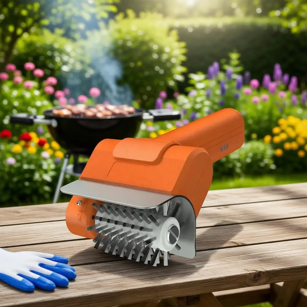 Electric Grill Brush - BBQ Grill Cleaning Tools with 800 RPM Brush, 3000mAh Battery, 304 Stainless Steel Bristles, Cordless Rech
Electric Grill Brush - BBQ Grill Cleaning Tools with 800 RPM Brush, 3000mAh Battery, 304 Stainless Steel Bristles, Cordless Rech