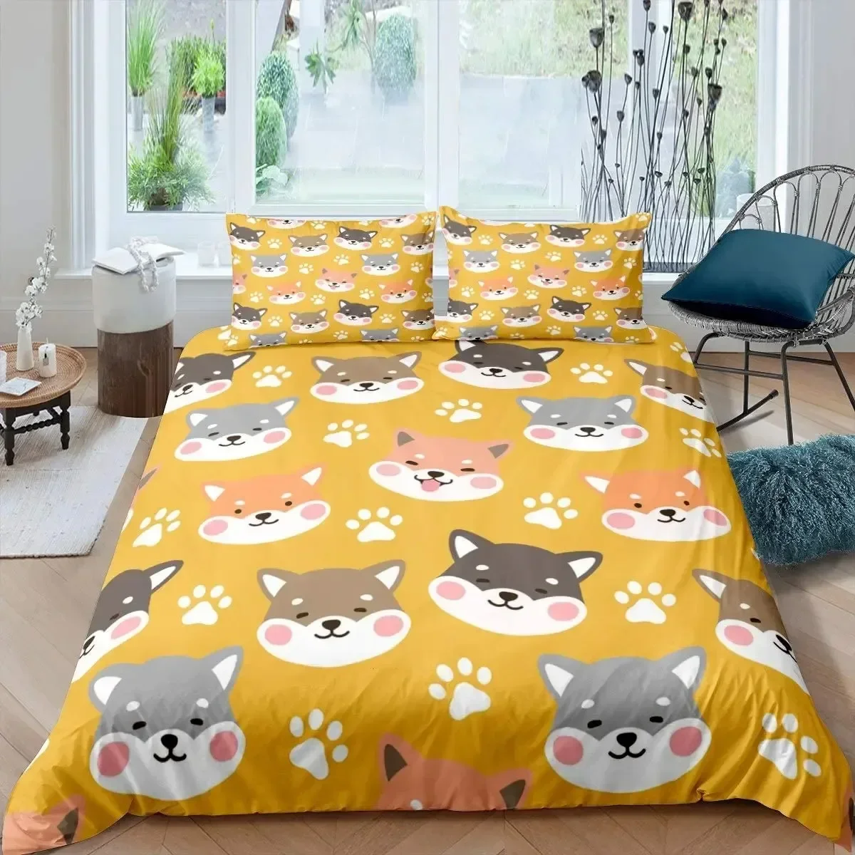 Shiba Inu Cute Yellow Dog Cartoon Animal Farmhouse Pet Comfortable Duvet Quilt Cover Pillowcase Bedding Set Children Bedroom
Shiba Inu Cute Yellow Dog Cartoon Animal Farmhouse Pet Comfortable Duvet Quilt Cover Pillowcase Bedding Set Children Bedroom