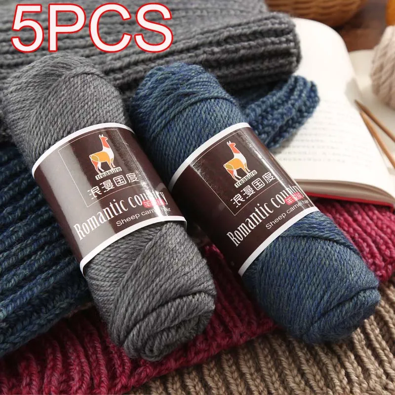 5PCS total 500g Hand knitting Alpaca yarn Warm Wool Crochet Yarn Thread to knit sweater Scarves blanket Gloves line thick lana
5PCS total 500g Hand knitting Alpaca yarn Warm Wool Crochet Yarn Thread to knit sweater Scarves blanket Gloves line thick lana