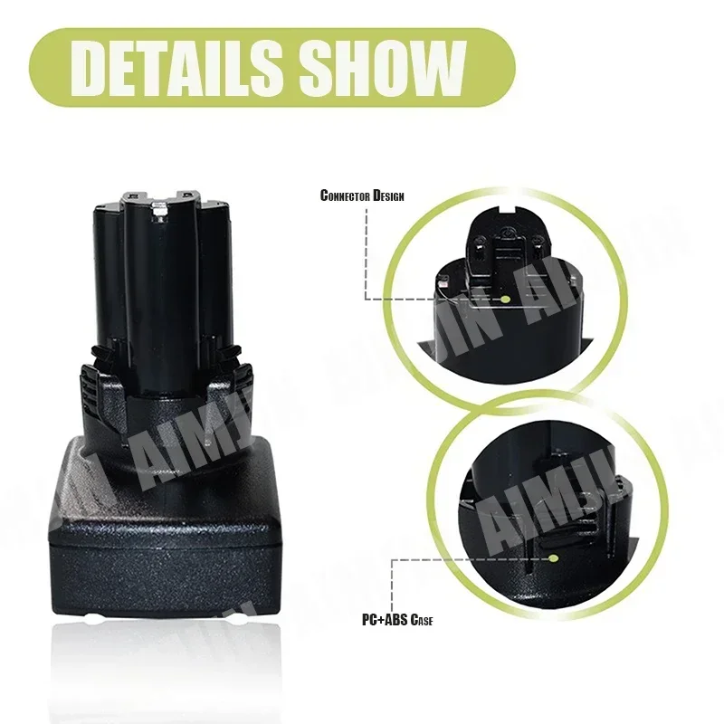 Max For makita 10.8V BL1014 BL1013 6000mAh 12V Li-ion Electric tool Battery TD090DW 194551-4 TD090D LCT203W Replace battery
Max For makita 10.8V BL1014 BL1013 6000mAh 12V Li-ion Electric tool Battery TD090DW 194551-4 TD090D LCT203W Replace battery
