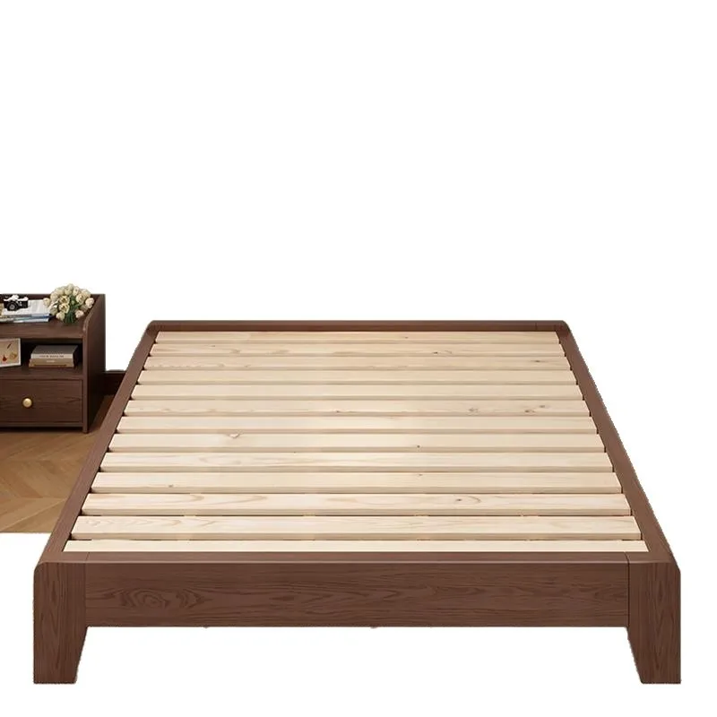 Solid wood bed simple modern double bed frame 1.5m economical tatami 1.2 single bed rental room household
Solid wood bed simple modern double bed frame 1.5m economical tatami 1.2 single bed rental room household