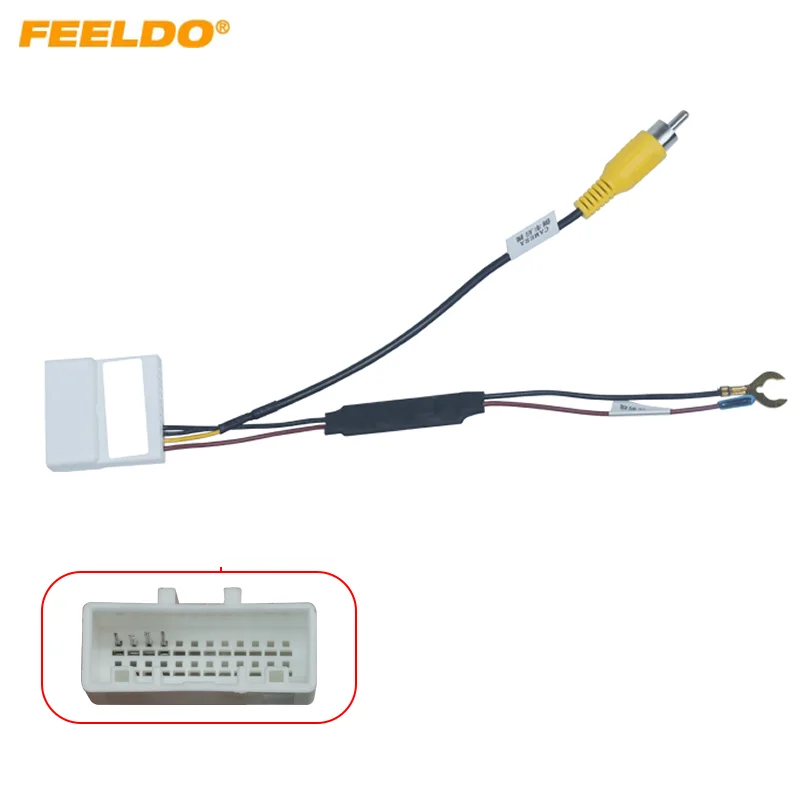 FEELDO Car Audio Radio Parking Rear Camera Video Plug Converter Cable For KIA Parking Reverse Wire Adapter #HQ7335
FEELDO Car Audio Radio Parking Rear Camera Video Plug Converter Cable For KIA Parking Reverse Wire Adapter #HQ7335