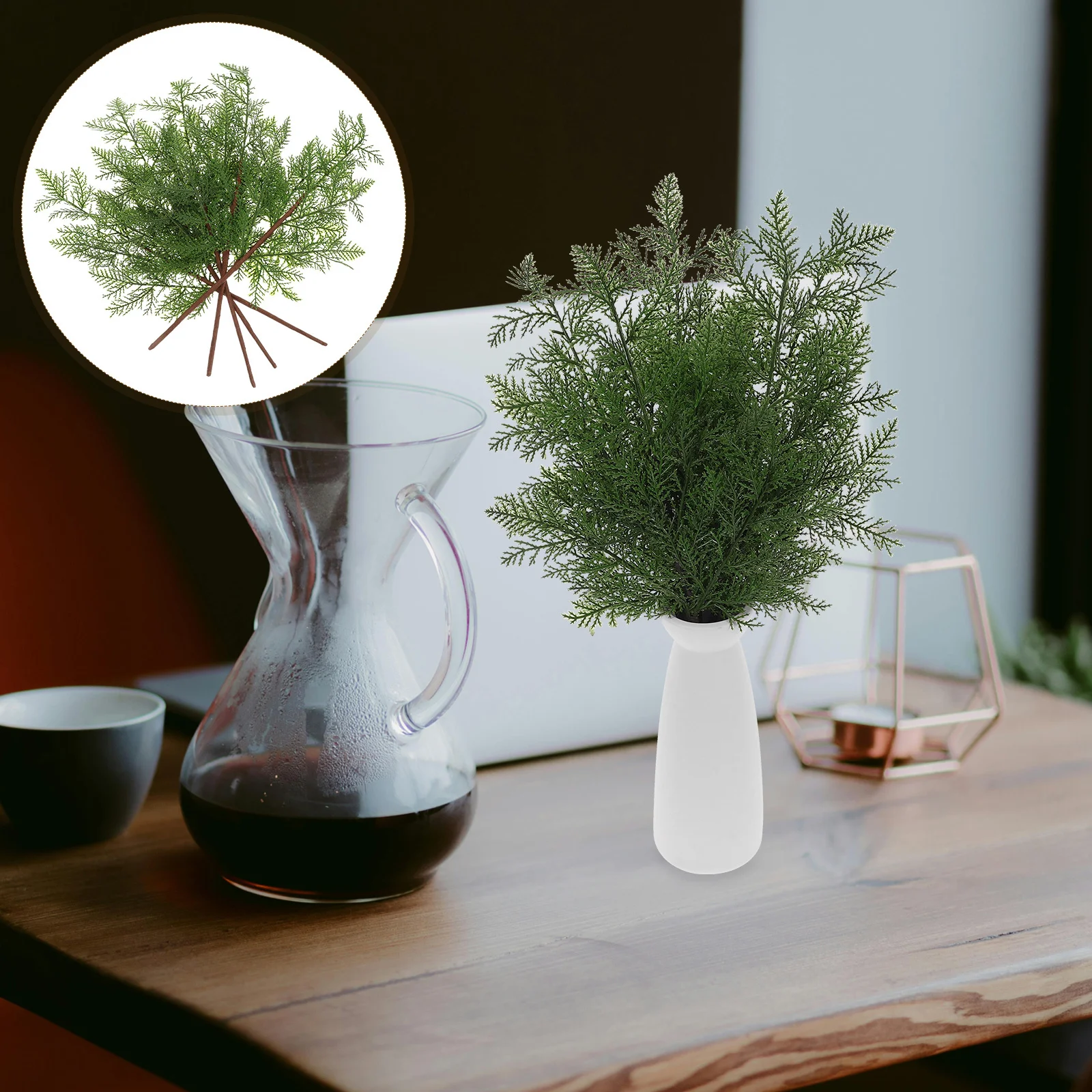 5pcs Lifelike Artificial Pine Branches Green Cypress Leaves Plastic Decor For Home Office Garden Hotel Greenery Shrubs
5pcs Lifelike Artificial Pine Branches Green Cypress Leaves Plastic Decor For Home Office Garden Hotel Greenery Shrubs