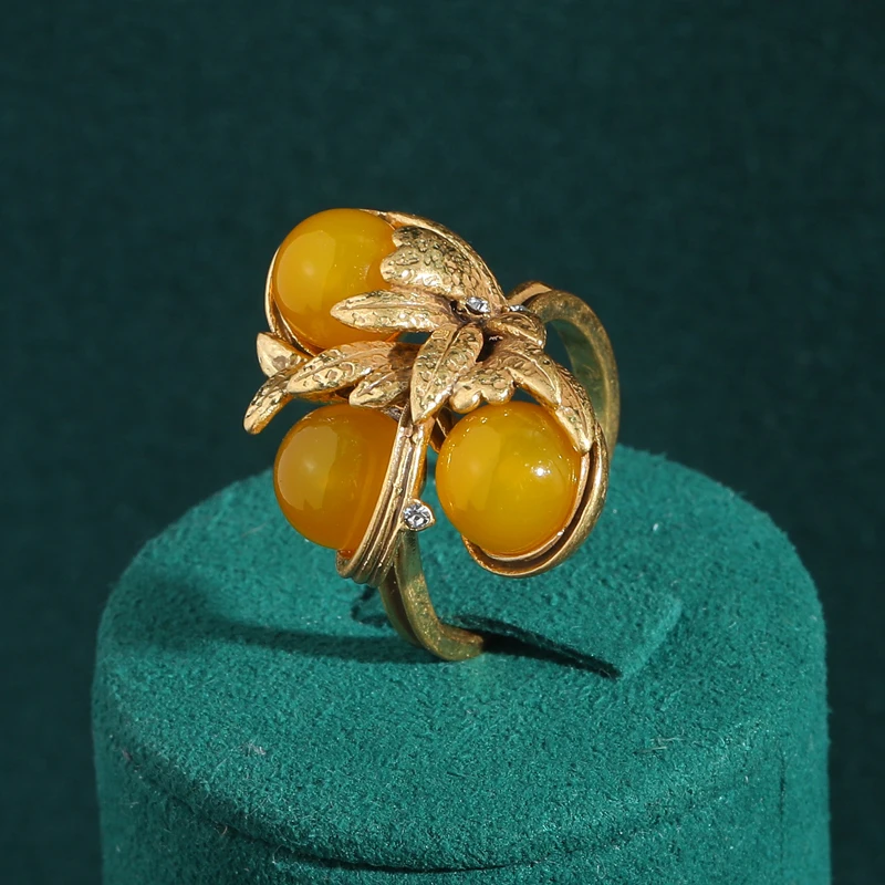 Vintage Antique Yellow Ball Gold Color Leaf Stone Ring Natural Adjustable Woman Bohemian Jewelry Accessories High Quality 2025
Vintage Antique Yellow Ball Gold Color Leaf Stone Ring Natural Adjustable Woman Bohemian Jewelry Accessories High Quality 2025