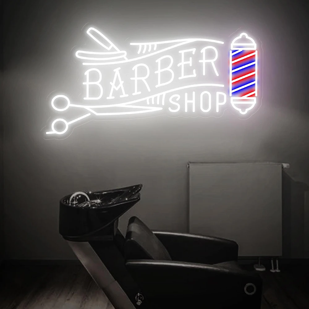 Barber Shop Neon Sign Scissors Led Sign Hair Salon Decor Barber Shop Logo Light Custom Neon Sign for Business Welcome Wall Art
Barber Shop Neon Sign Scissors Led Sign Hair Salon Decor Barber Shop Logo Light Custom Neon Sign for Business Welcome Wall Art