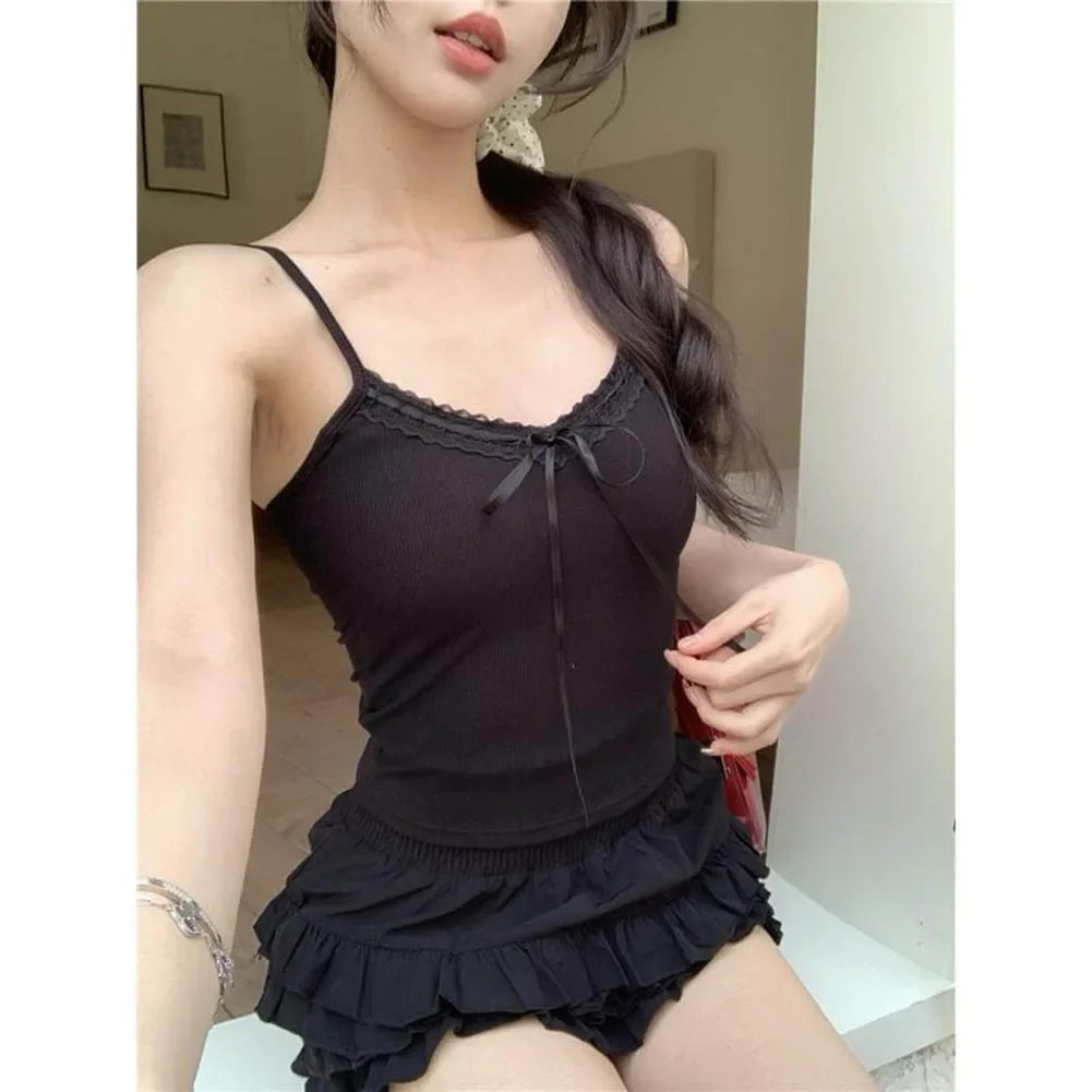 Casual Outing Bow Detail Tank Cute Sleeveless Bow Top Sleeveless Shirt Polyester Vest V Neck Design Solid Color Vest
Casual Outing Bow Detail Tank Cute Sleeveless Bow Top Sleeveless Shirt Polyester Vest V Neck Design Solid Color Vest