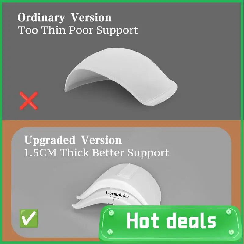 A18Z-4Pairs Set-In Shoulder Pads Thickness Breathable Sponge Pads Shoulder Enhancer For Shoulders Sloping High Low T-Shirt Durab
A18Z-4Pairs Set-In Shoulder Pads Thickness Breathable Sponge Pads Shoulder Enhancer For Shoulders Sloping High Low T-Shirt Durab