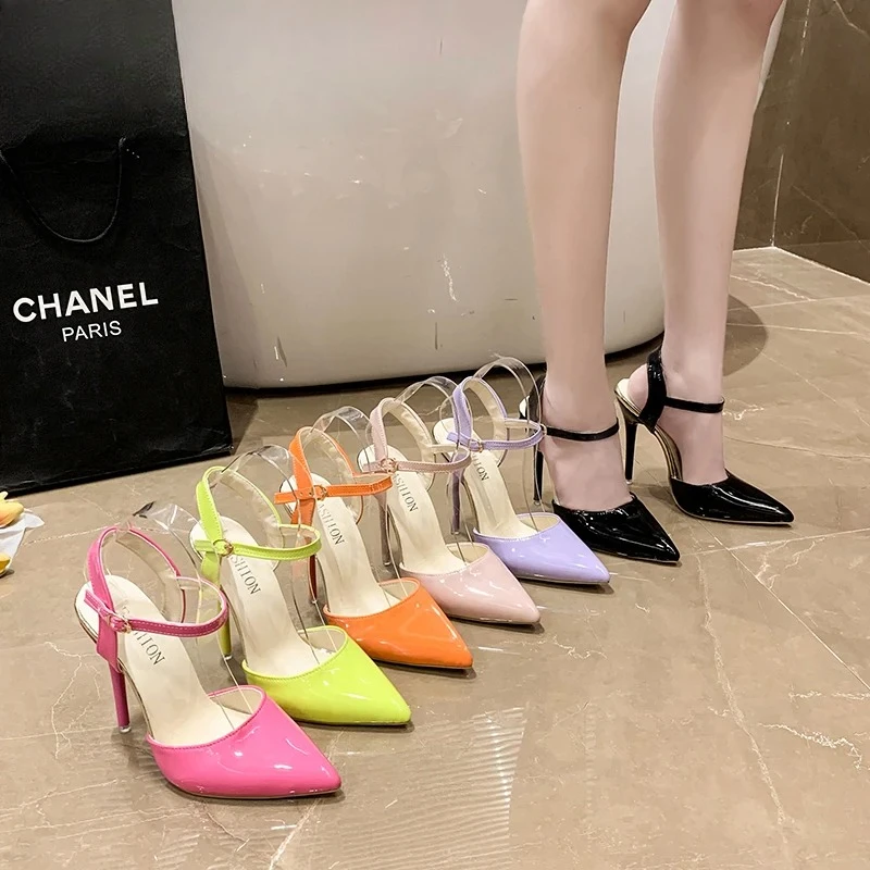 Summer Women's Sandals 12cm Super High Stiletto Heels Ankle Strap Sandals Large Size Women Hollow Pointed Toe Party Heels Shoes
Summer Women's Sandals 12cm Super High Stiletto Heels Ankle Strap Sandals Large Size Women Hollow Pointed Toe Party Heels Shoes