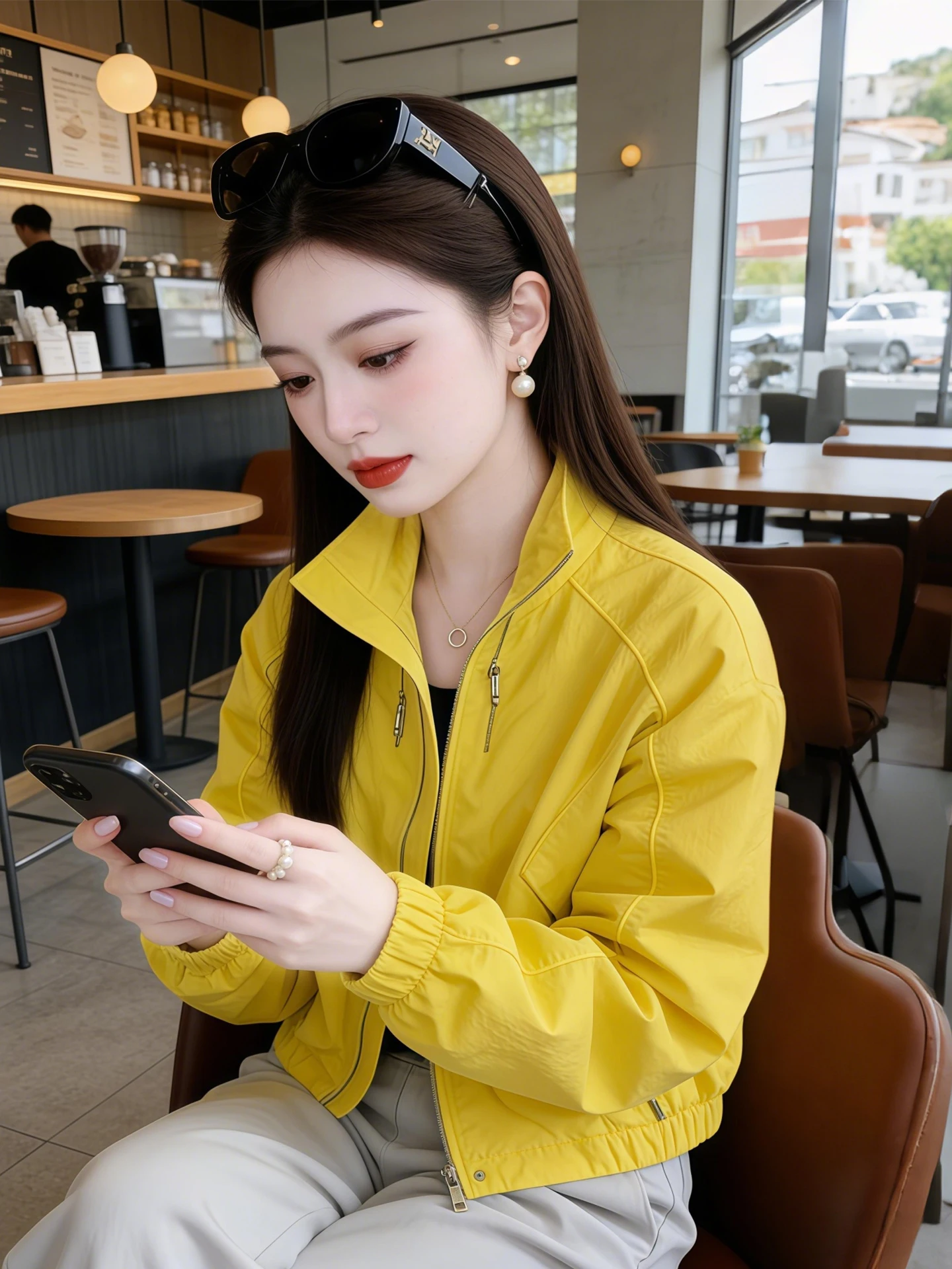 Elegant Short Women's Jacket Stand Collar Loose Long Sleeve Workwear Spring 2026 Commute Style Zipper Closure Regular Fit
Elegant Short Women's Jacket Stand Collar Loose Long Sleeve Workwear Spring 2026 Commute Style Zipper Closure Regular Fit