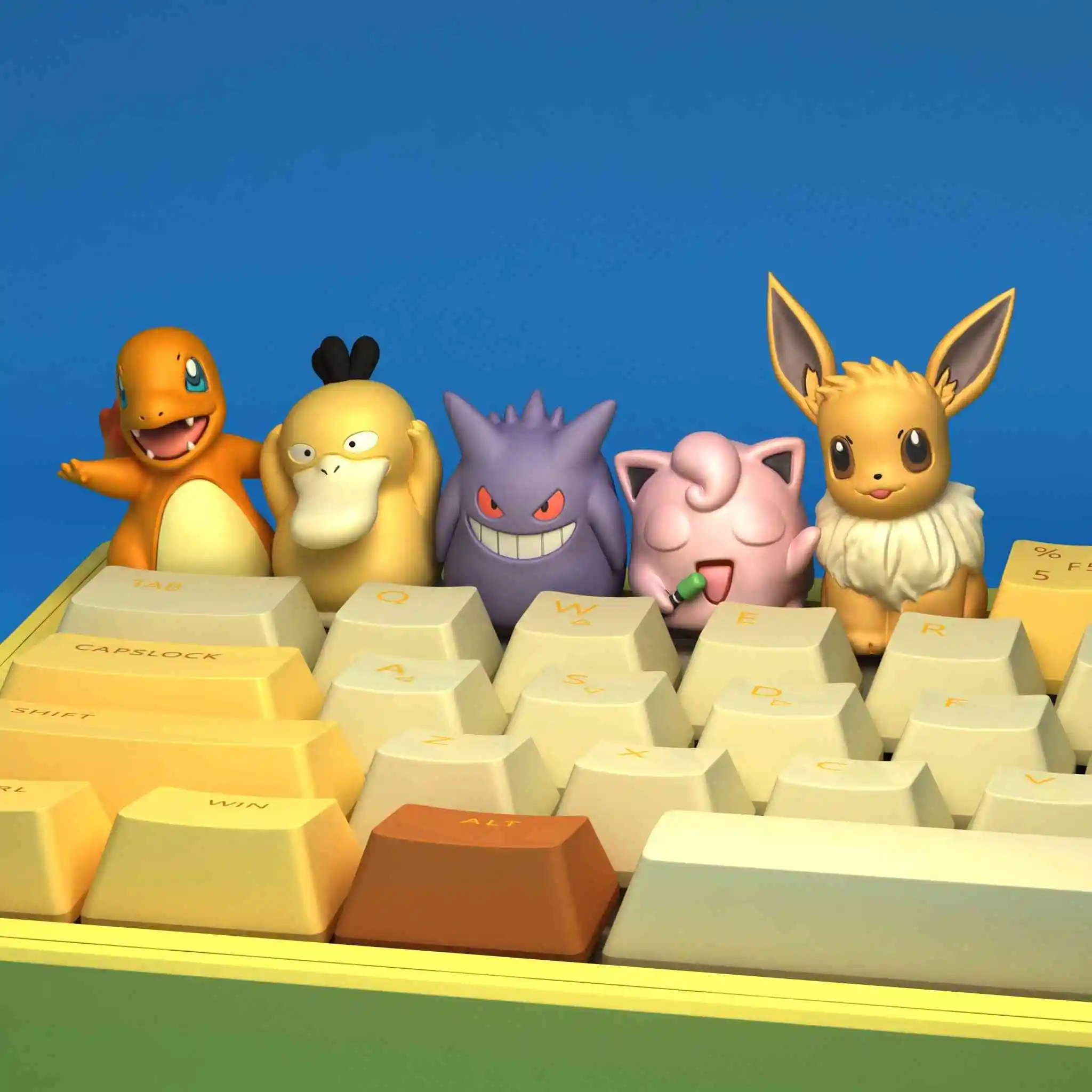 Ptcg Charmander Gengar милые механические колпачки для клавиш Eevee Psyduck персонализированные колпачки для клавиш креативные полимерные колпачки для клавиш подарочные игрушки
Ptcg Charmander Gengar милые механические колпачки для клавиш Eevee Psyduck персонализированные колпачки для клавиш креативные полимерные колпачки для клавиш подарочные игрушки