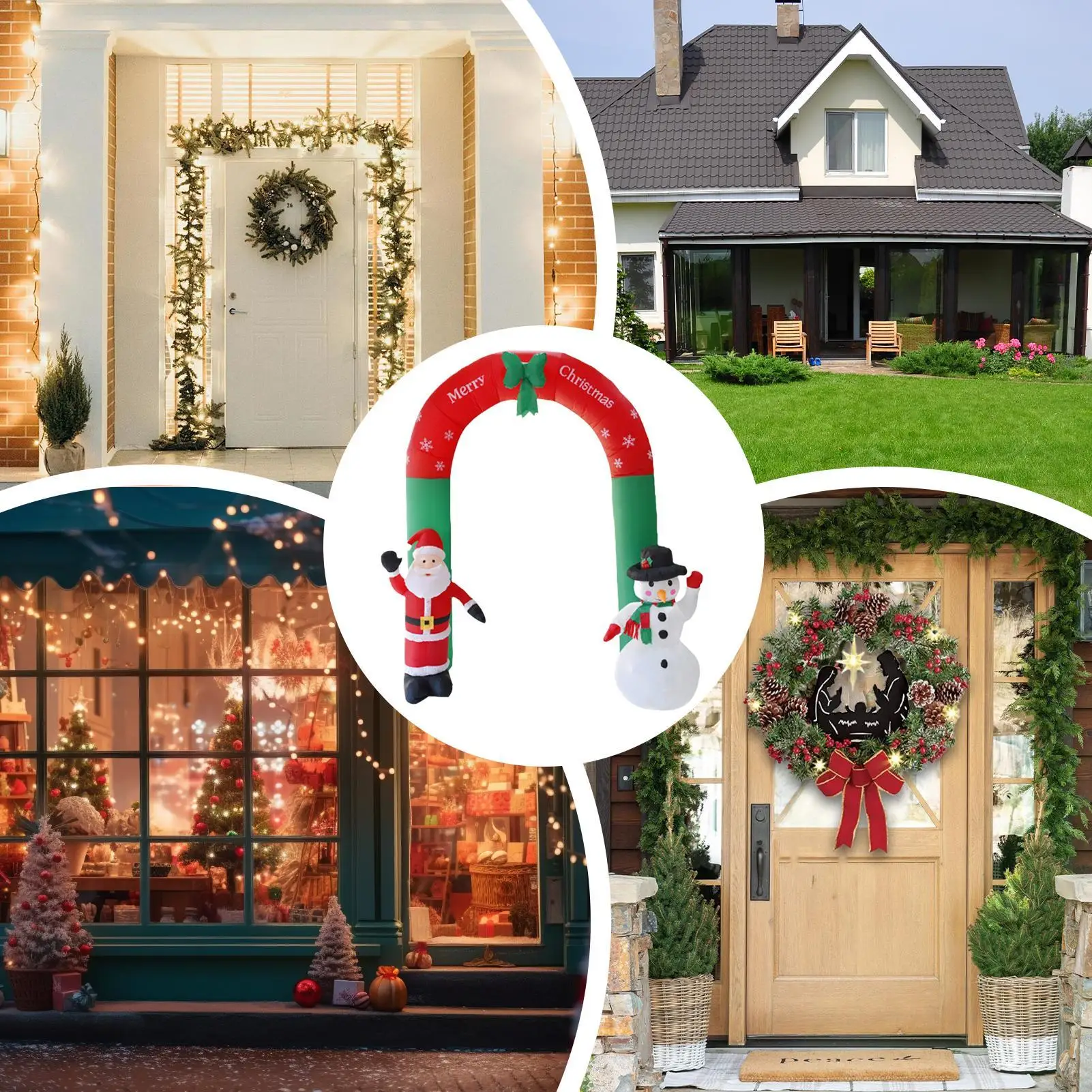 Веселая рождественская арка 2,4-метровый светодиодный снеговик, украшения для двора, рождественский декор, арка, надувные игрушки для наружного сада, двора
Веселая рождественская арка 2,4-метровый светодиодный снеговик, украшения для двора, рождественский декор, арка, надувные игрушки для наружного сада, двора