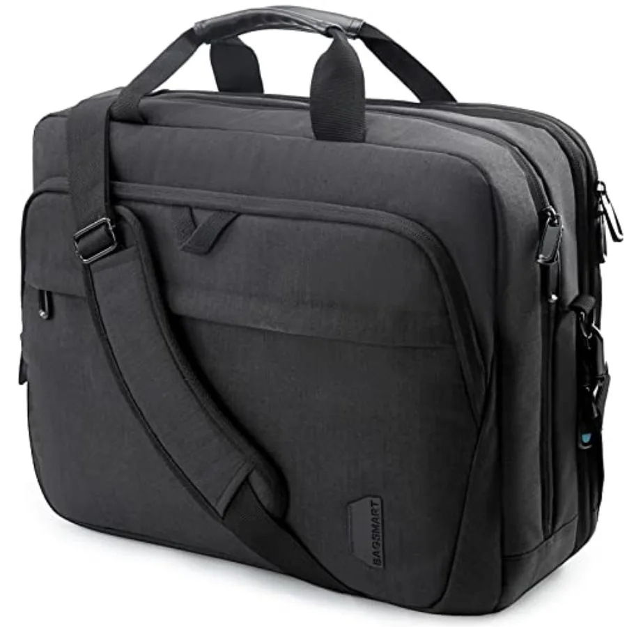 Сумка для ноутбука BAGSMART 18ch, расширяемая, для мужчин и женщин, на плечо, для работы, путешествий, офиса - черная
Сумка для ноутбука BAGSMART 18ch, расширяемая, для мужчин и женщин, на плечо, для работы, путешествий, офиса - черная