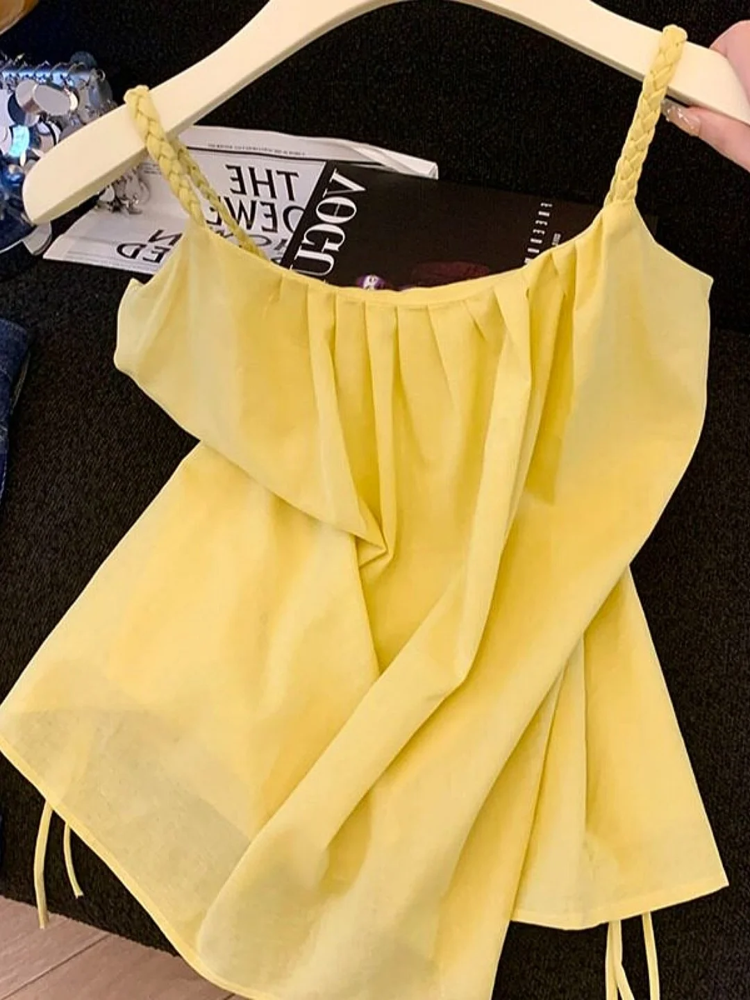 Sweet And Spicy Style Woven Strap Vest for Women Loose Summer Outerwear Anti-Aging Top Guangzhou Thirteenth Factory High Quality
Sweet And Spicy Style Woven Strap Vest for Women Loose Summer Outerwear Anti-Aging Top Guangzhou Thirteenth Factory High Quality