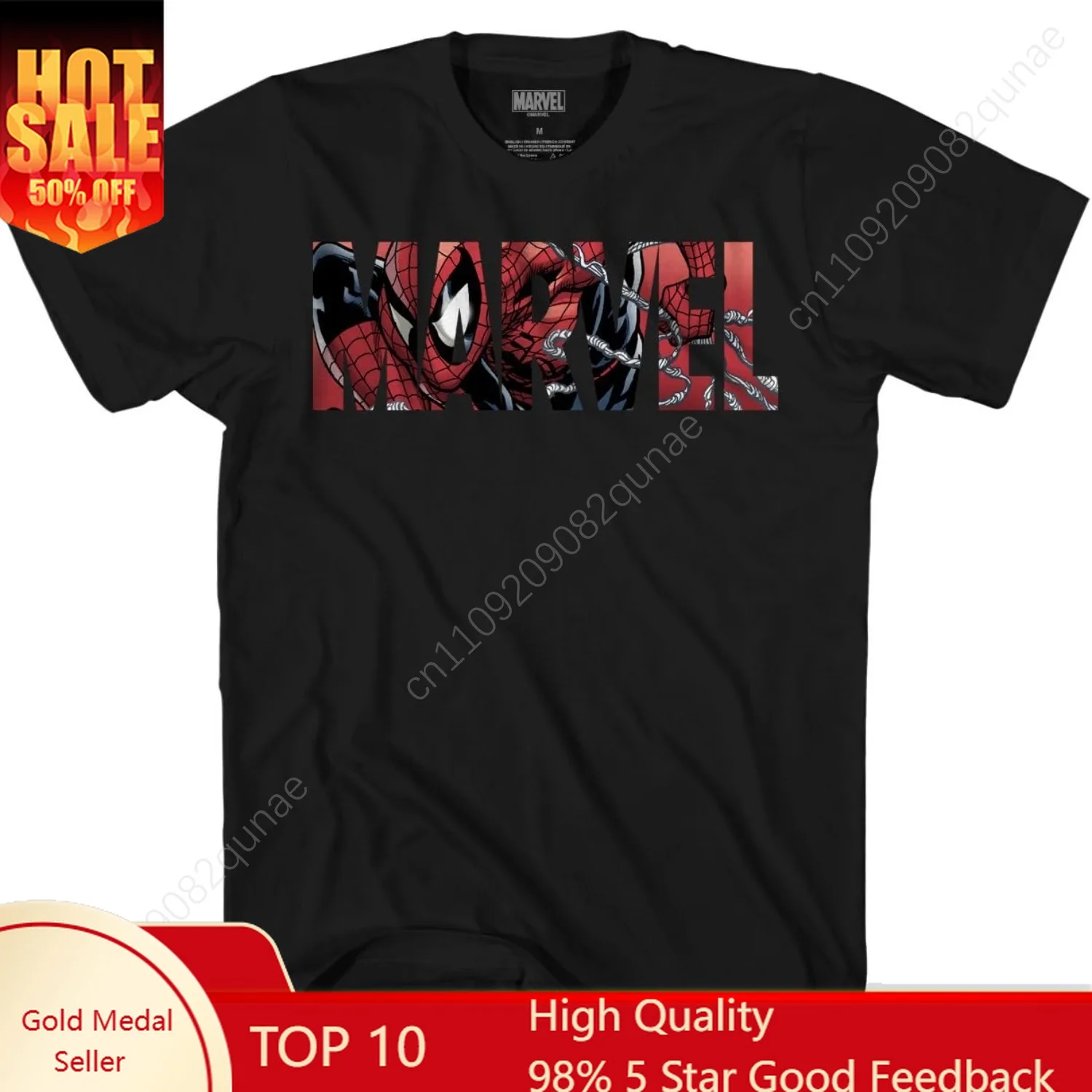 Marvel Spider-Man Logo Fill Avengers Unisex T-Shirt
Marvel Spider-Man Logo Fill Avengers Unisex T-Shirt