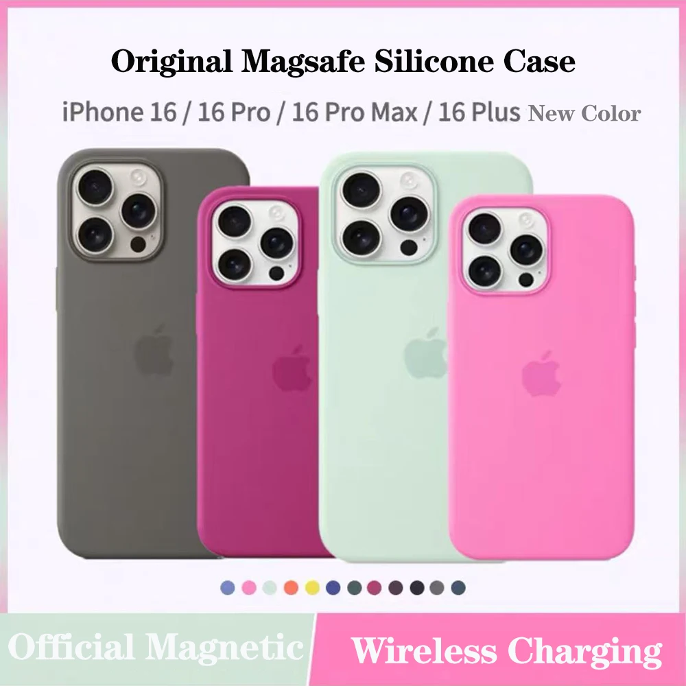 Original Liquid Silicone Magsafe Apple Phone Case For iPhone 16 Pro Max 16 Plus Animation Protective Back Cover Official funda
Original Liquid Silicone Magsafe Apple Phone Case For iPhone 16 Pro Max 16 Plus Animation Protective Back Cover Official funda