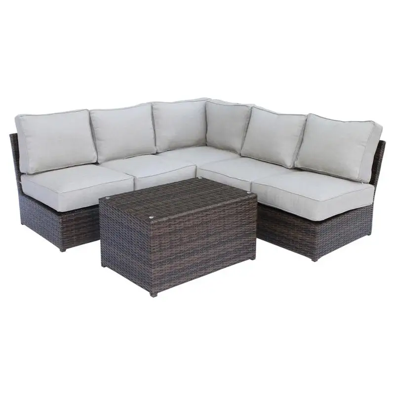 4-Person Wicker Outdoor Seating Set with Cushions, Fully Assembled, Ideal for Patio or Garden
4-Person Wicker Outdoor Seating Set with Cushions, Fully Assembled, Ideal for Patio or Garden