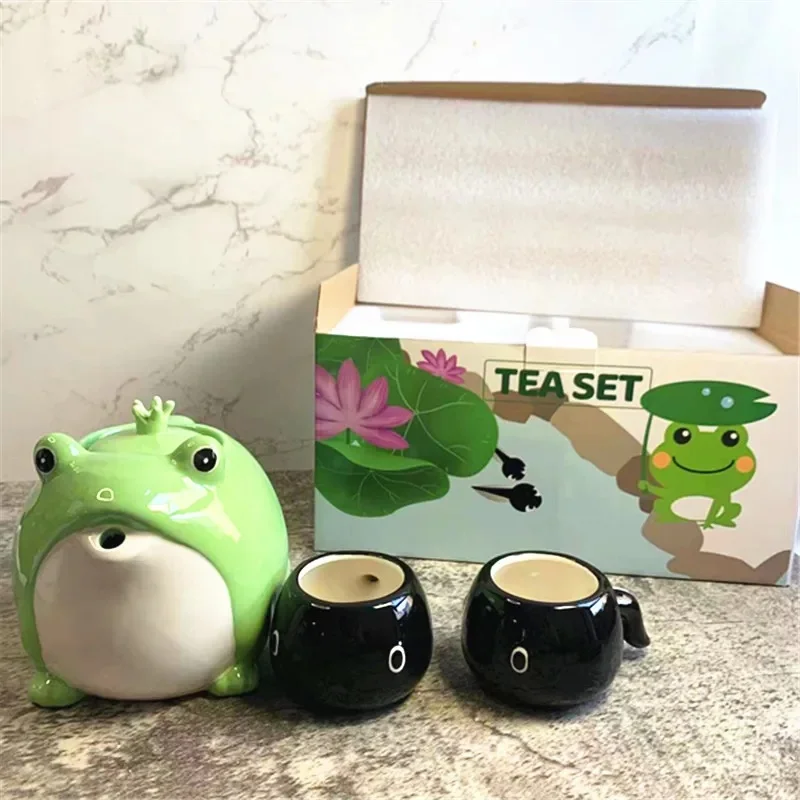 Cartoon Frogs and Tadpoles Ceramic POrcelain Teawear Set Frogs Tea Pots Tadpoles Cups Sets
Cartoon Frogs and Tadpoles Ceramic POrcelain Teawear Set Frogs Tea Pots Tadpoles Cups Sets