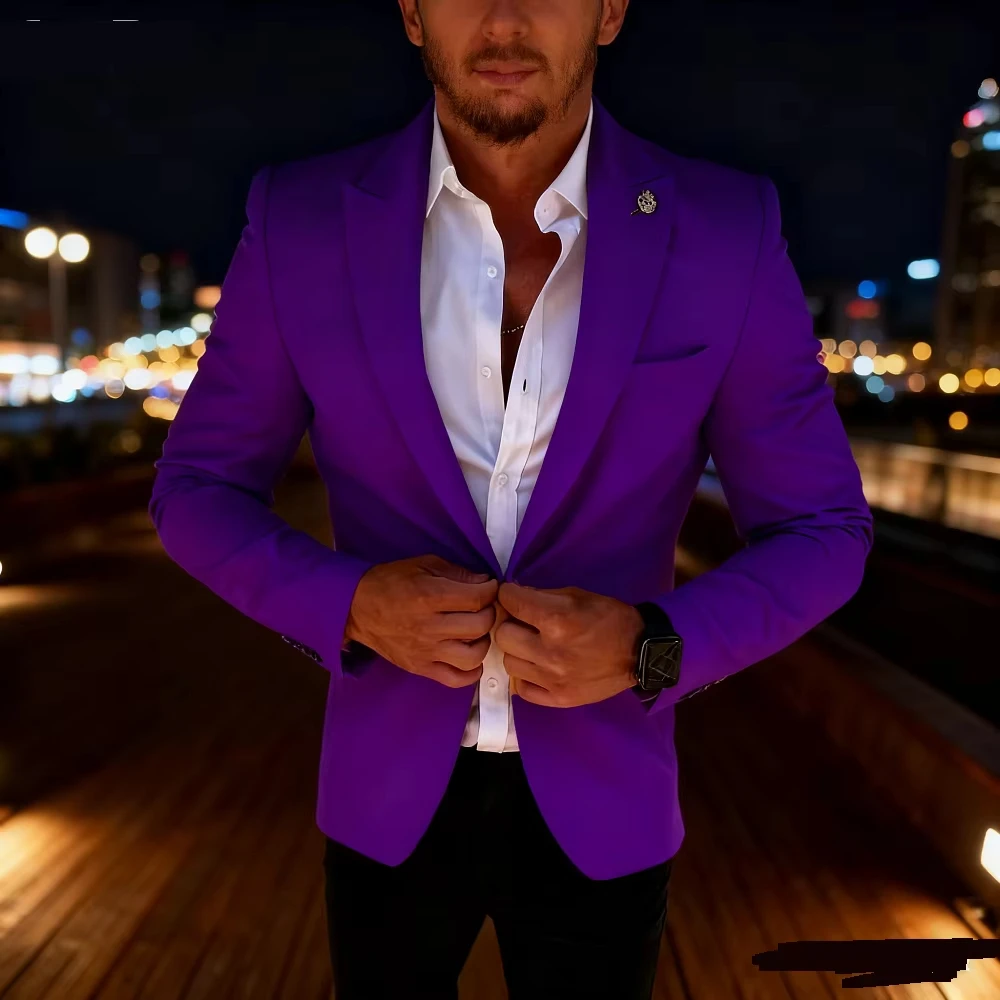 Men's Purple Casual Custom Tailcoat Set With Lapel Suitable For Daily Personalized Business Etiquette Jacket+Pants
Men's Purple Casual Custom Tailcoat Set With Lapel Suitable For Daily Personalized Business Etiquette Jacket+Pants