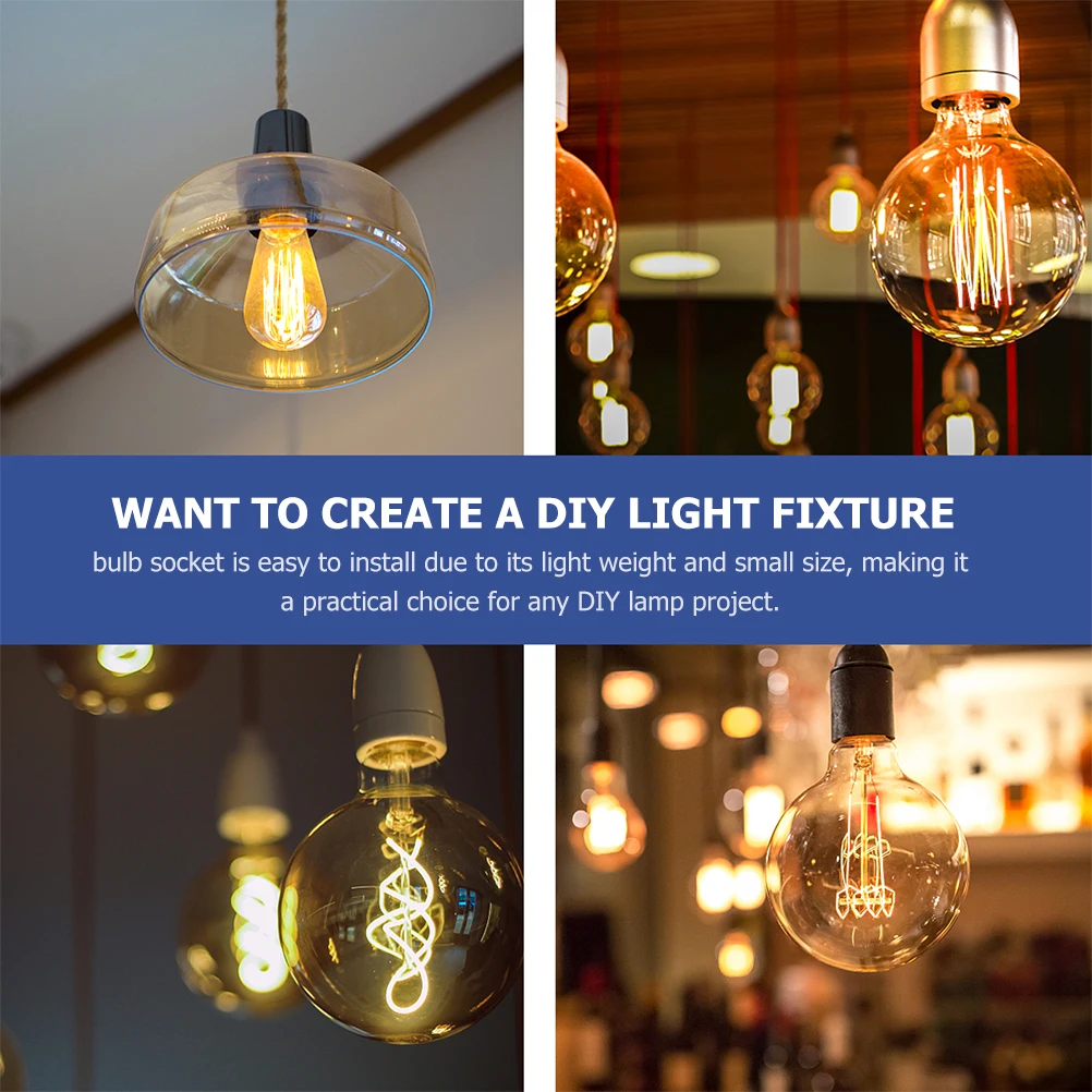 10pcs Lamp Holder Socket Full Copper Short Foot DIY Home Retro Light Bulb Sockets Lamp Base Parts Hardware Small
10pcs Lamp Holder Socket Full Copper Short Foot DIY Home Retro Light Bulb Sockets Lamp Base Parts Hardware Small