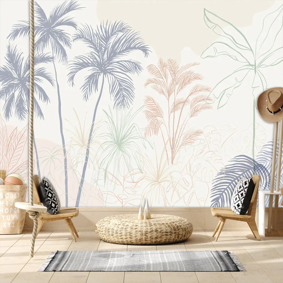 Removable Peel Stick Wallpapers Accept for Living Room Decoration Palm Tree Painting TV Background Wall Design Papers Home Decor
Removable Peel Stick Wallpapers Accept for Living Room Decoration Palm Tree Painting TV Background Wall Design Papers Home Decor
