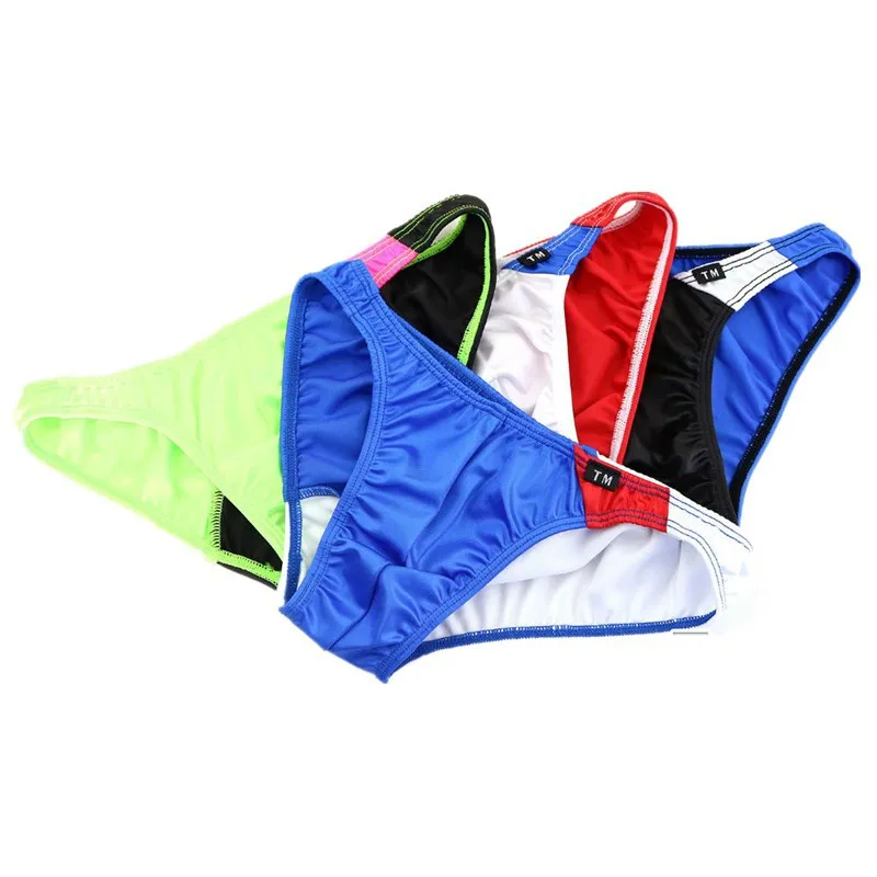 Ice Silk Color Block Briefs for Men Low Waist Sexy U-Pouch High Elastic Breathable Underwear
Ice Silk Color Block Briefs for Men Low Waist Sexy U-Pouch High Elastic Breathable Underwear