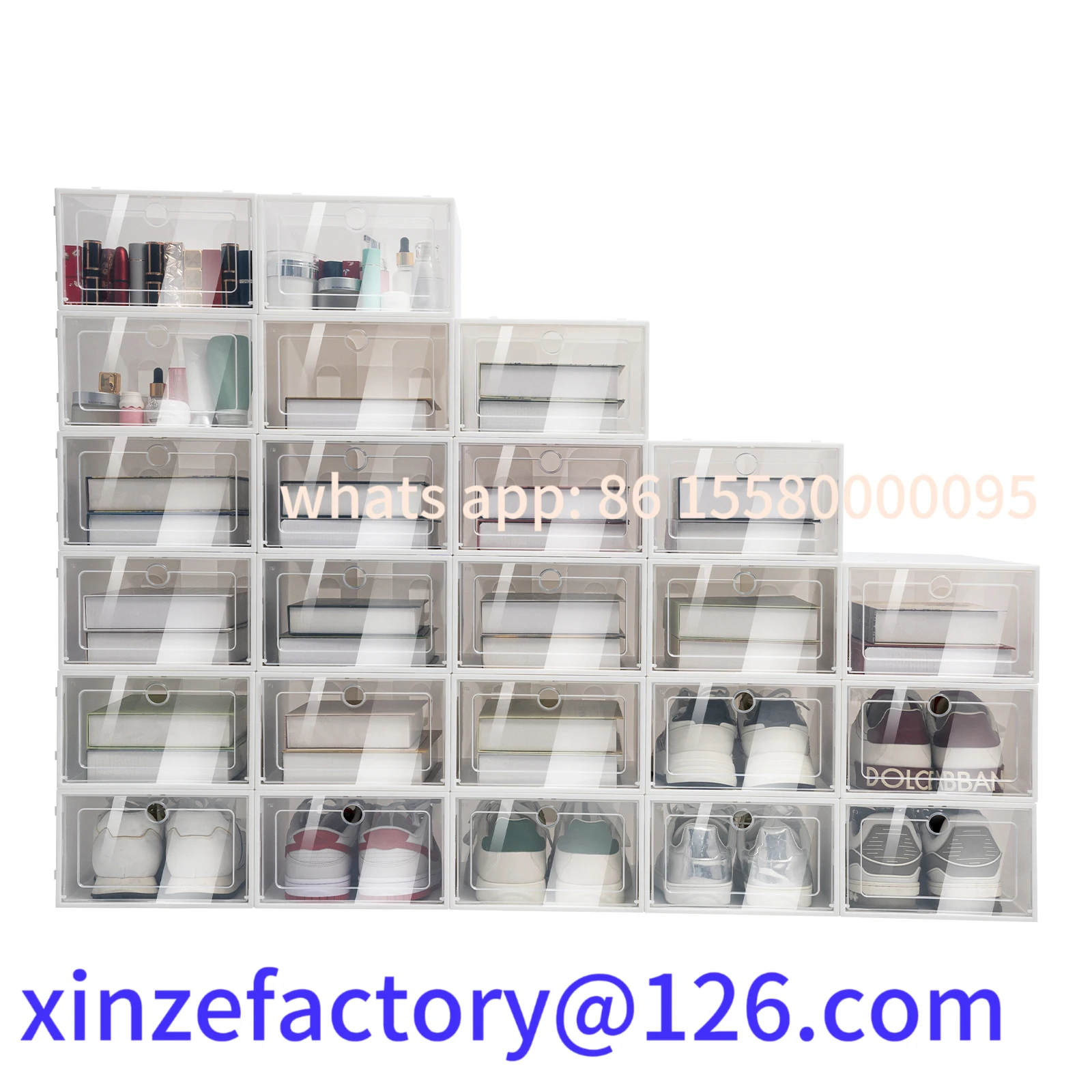 Customizable 24 pcs Thick Transparent Shoe Box Simple Plastic Drawer Style Stackable Box Dustproof Free Combination Rack
Customizable 24 pcs Thick Transparent Shoe Box Simple Plastic Drawer Style Stackable Box Dustproof Free Combination Rack