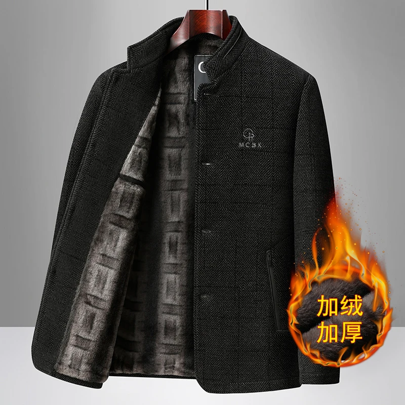 Осенне-зимнее шерстяное пальто в британском стиле, однотонная мужская шерстяная куртка средней длины, мужское пальто, деловое пальто
Осенне-зимнее шерстяное пальто в британском стиле, однотонная мужская шерстяная куртка средней длины, мужское пальто, деловое пальто