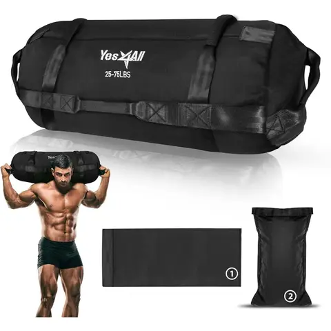 Adjustable sand bags for weight training with handles ideal for home gym and fitness center use available in multiple colors an